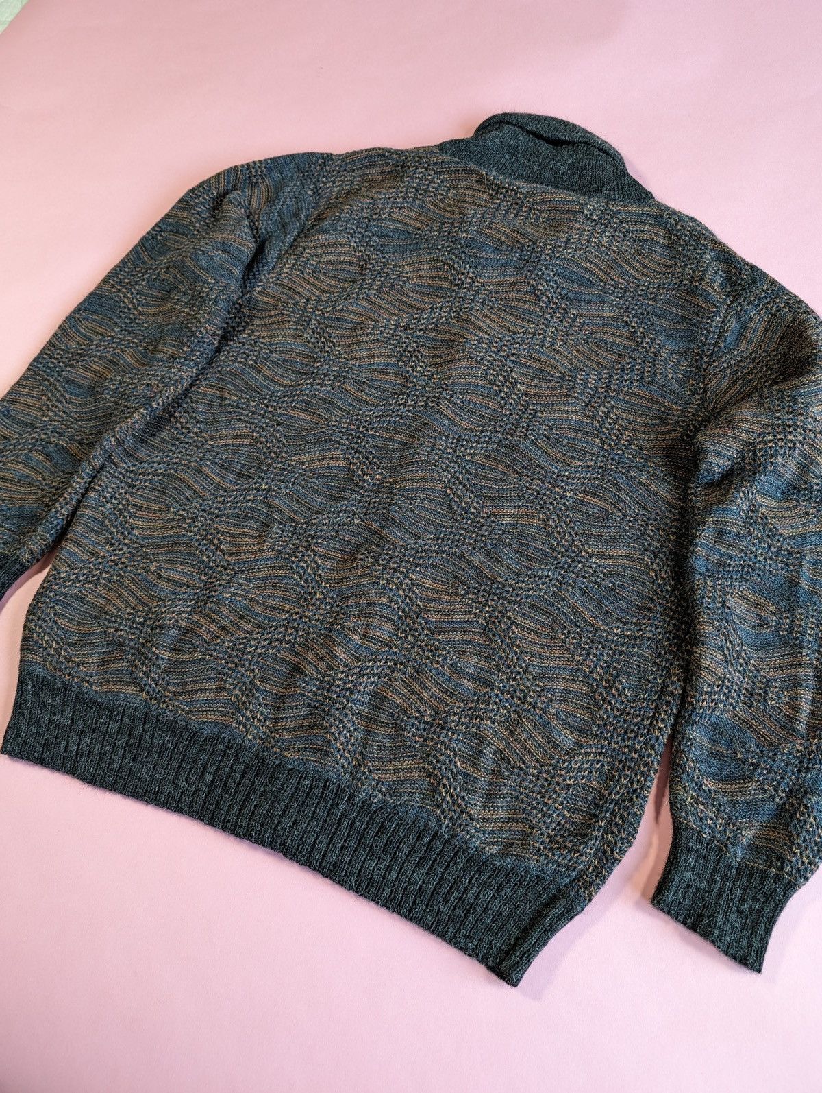 Vintage Navajo Design Cardigan Made in Peru Sweaters Knitwear