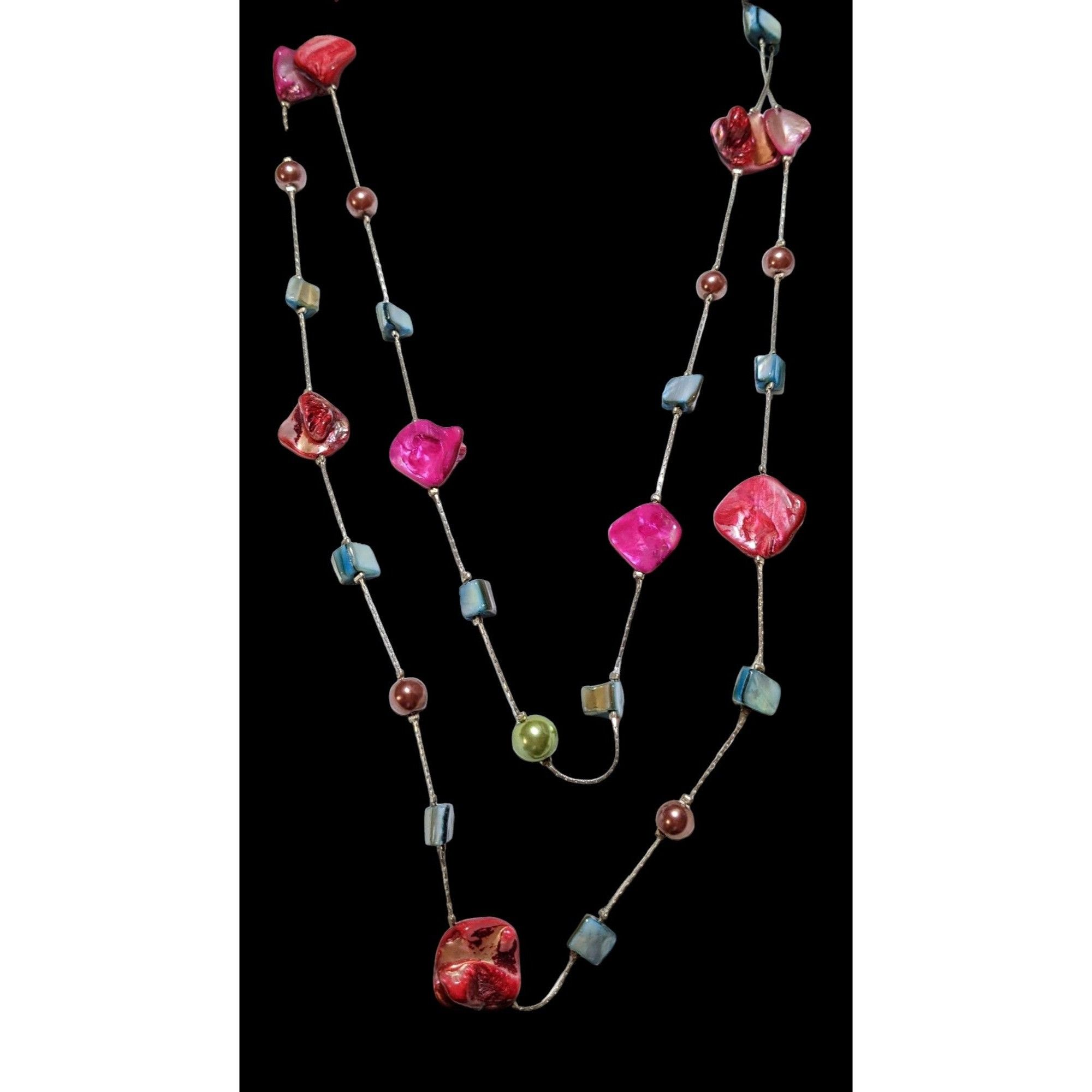 Other Rainbow Multilayer Shell Pearl Beaded Necklace Size ONE SIZE - 1 Thumbnail