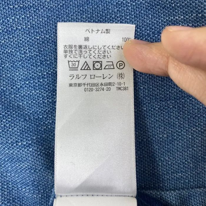 Polo Ralph Lauren Vintage POLO RALPH LAUREN Natural Dye Pure Indigo Tee Shirt Size US L / EU 52-54 / 3 - 7 Thumbnail