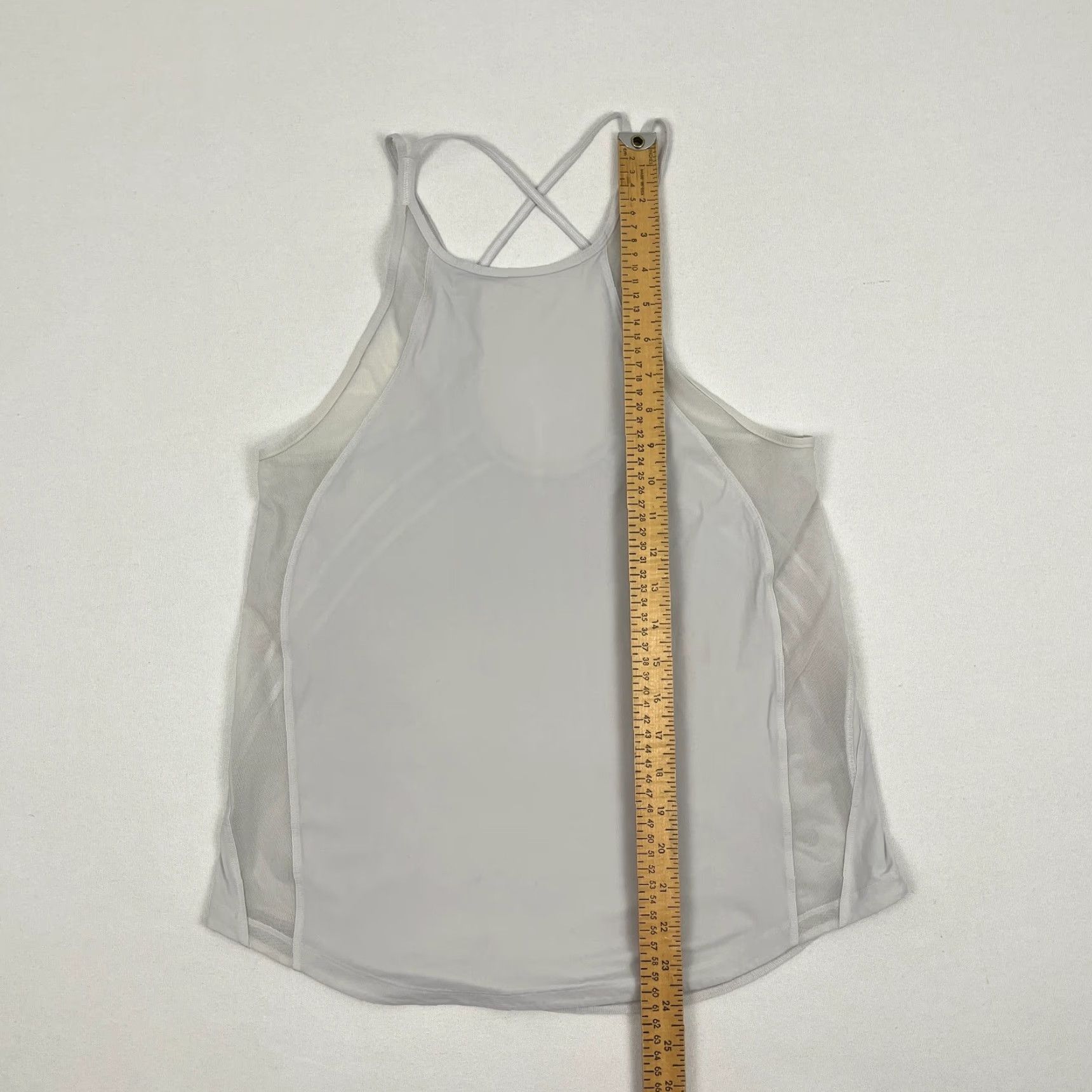 Lululemon Lululemon Sculpt Tank Top Womens 4/6 Gray Lightweight Active Running Gym Yoga Racerback Sleeveless Crew Neck Tank Top Size S / US 4 / IT 40 - 4 Thumbnail