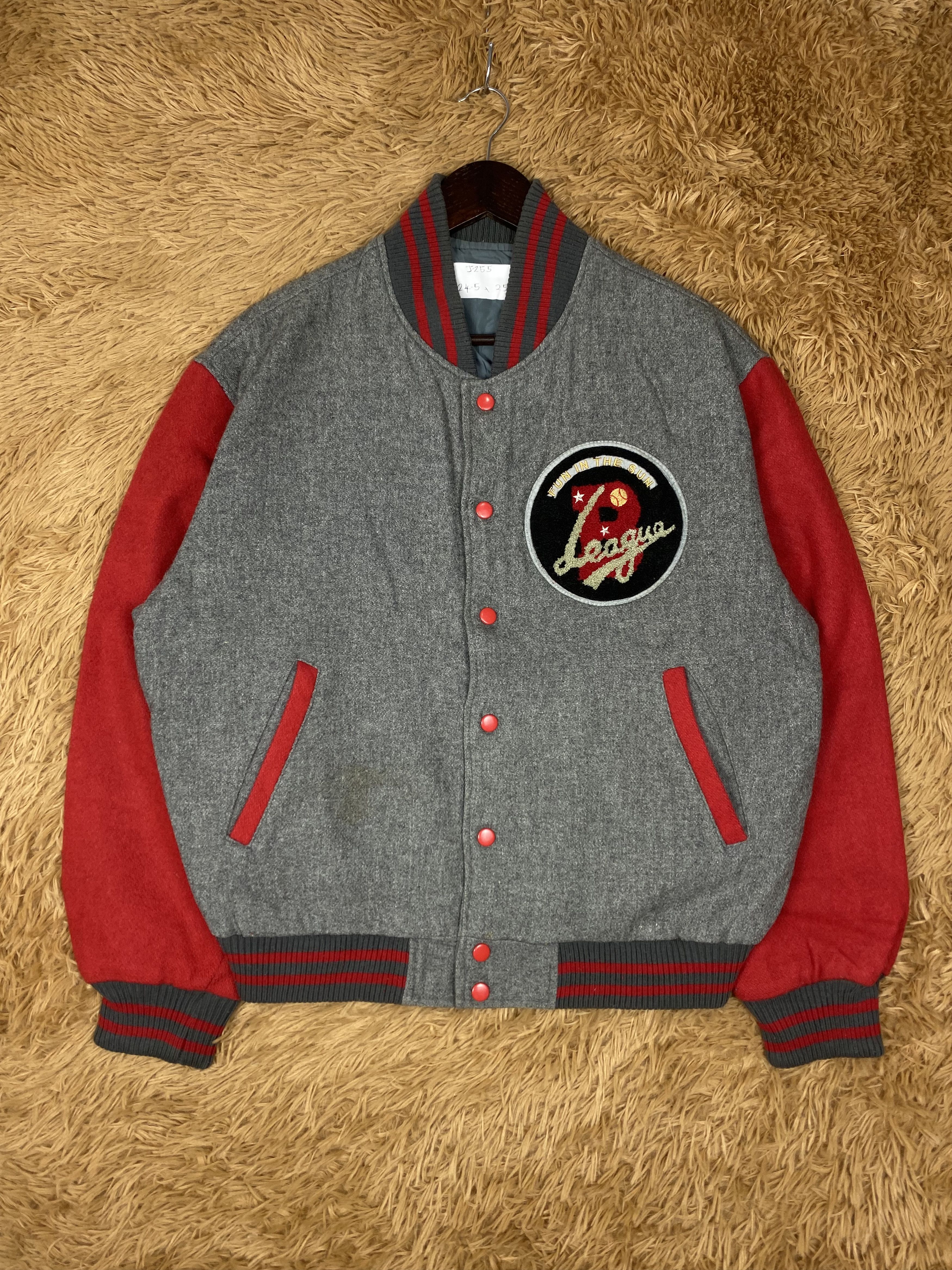 MLB Vintage B League Varsity Jacket DJ0255 Size US L / EU 52-54 / 3 - 1 Thumbnail