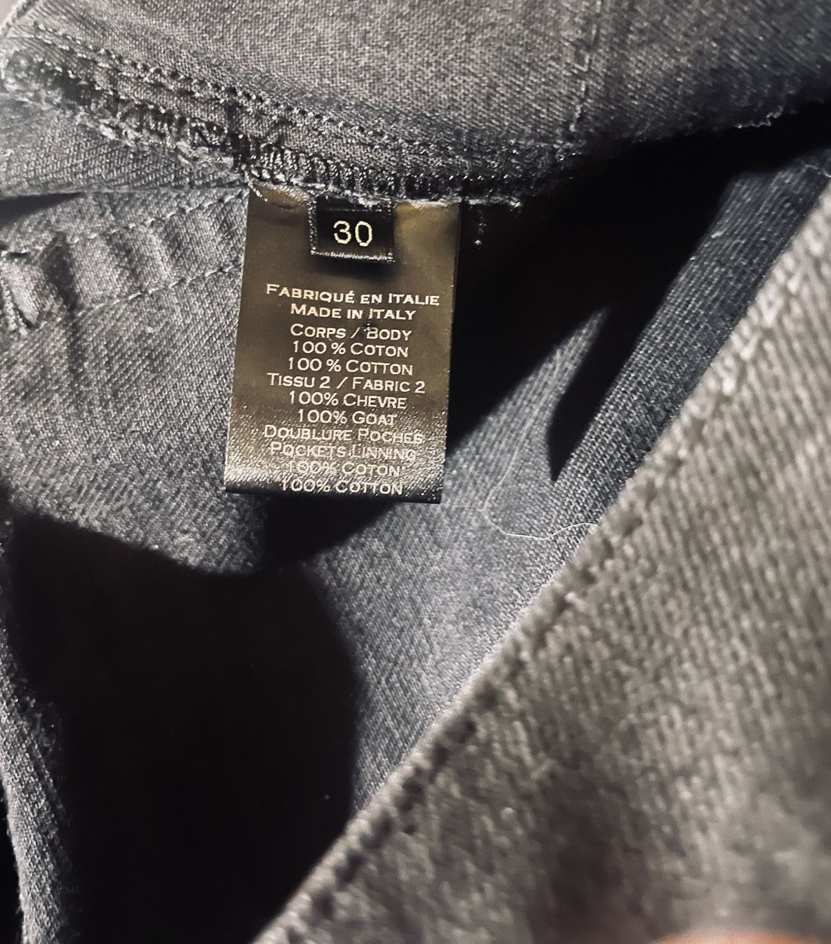 Balmain Balmain Waxed/Leather Paneled Biker Jeans Size US 30 / EU 46 - 5 Thumbnail