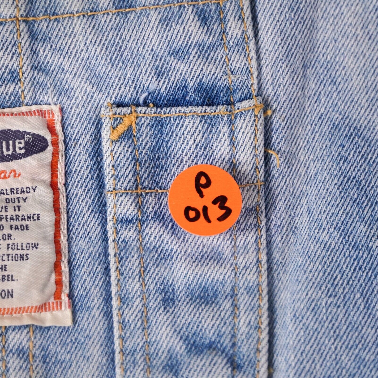 Anchor Blue Anchor Blue Vintage Overalls Cotton Denim Jeans Pants Slacks Size 36" / US 14 / IT 50 - 17 Thumbnail
