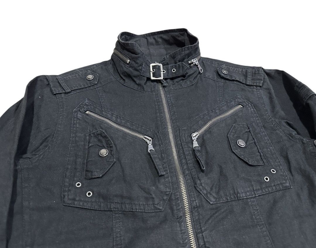 If Six Was Nine × Japanese Brand × Seditionaries 🔥Sick Y2K D Homme A Homme Zipper Shirt Black Goth Punk Size US M / EU 48-50 / 2 - 1 Thumbnail