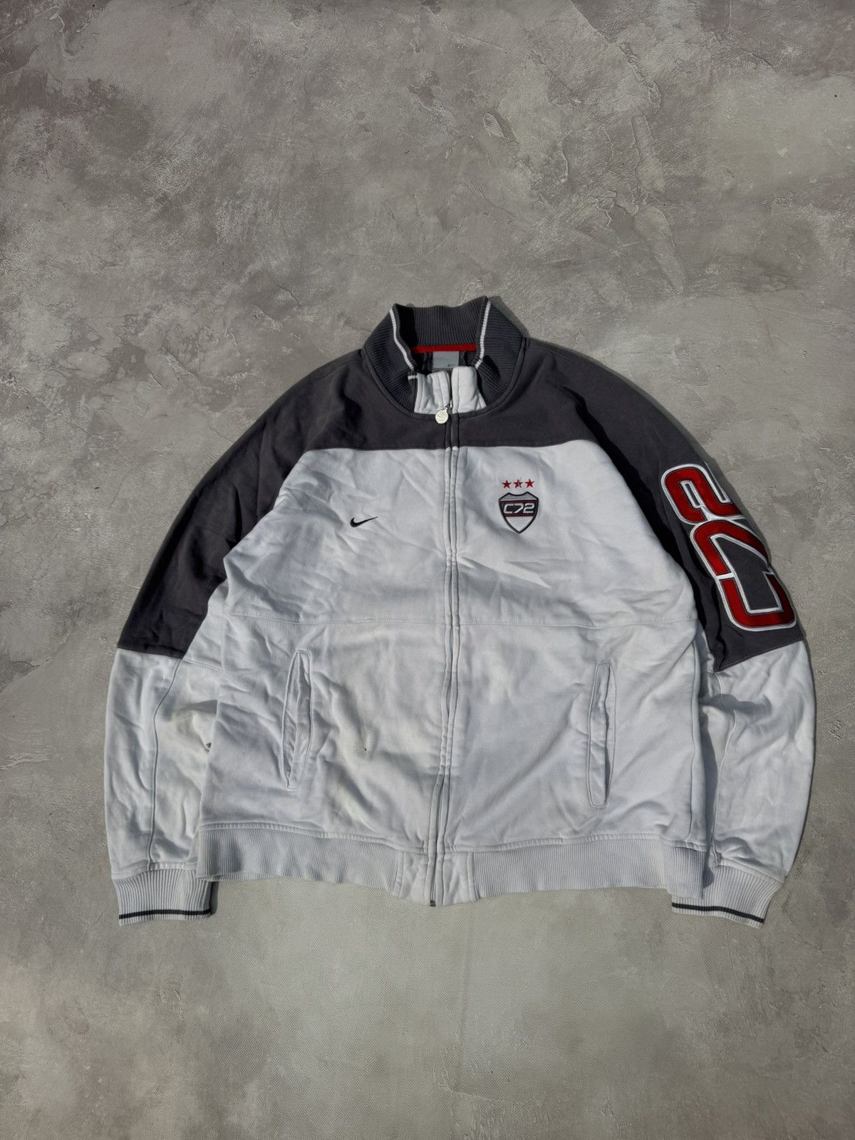 Nike Vintake Nike C72 Distressed Baggy Track Jacket Size US XL / EU 56 / 4 - 1 Thumbnail