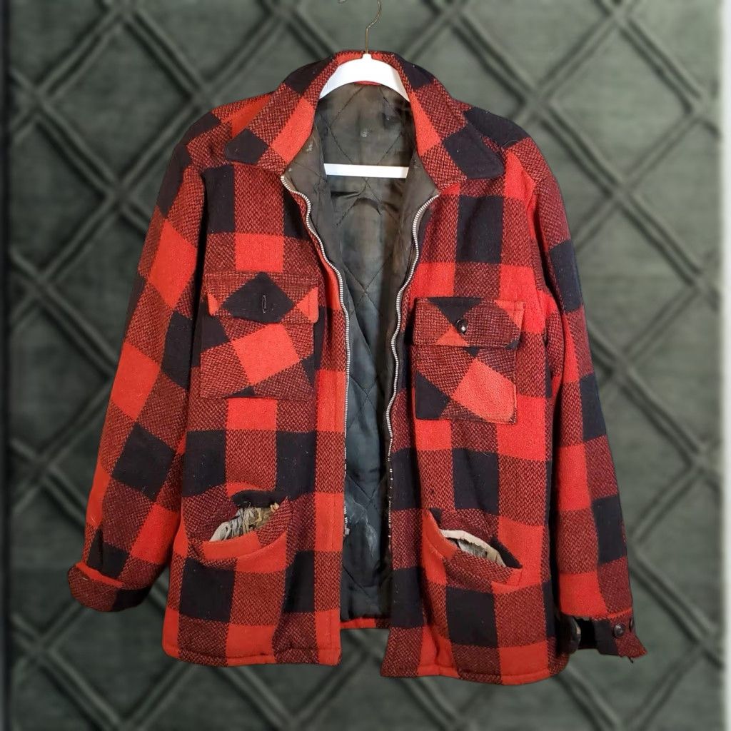 Thrasher VINTAGE Buffalo Plaid Red Hunting Jacket Men’s Red Jacket S Small Grunge(Mens) Size US S / EU 44-46 / 1 - 1 Thumbnail
