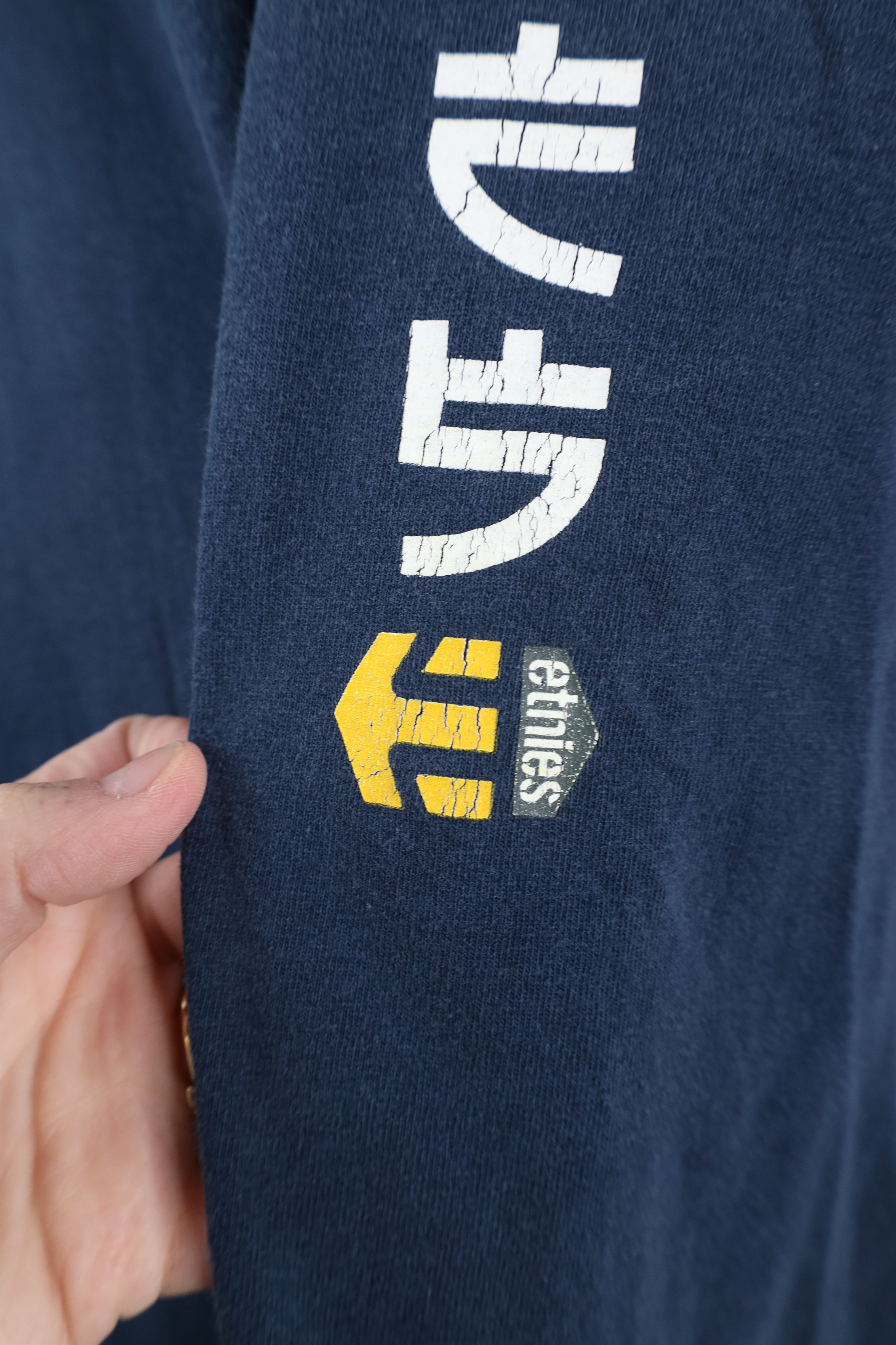 Etnies × Vintage Vintage 90s Etnies Japan Skateboarding T-Shirt Blue USA Size US XL / EU 56 / 4 - 5 Thumbnail