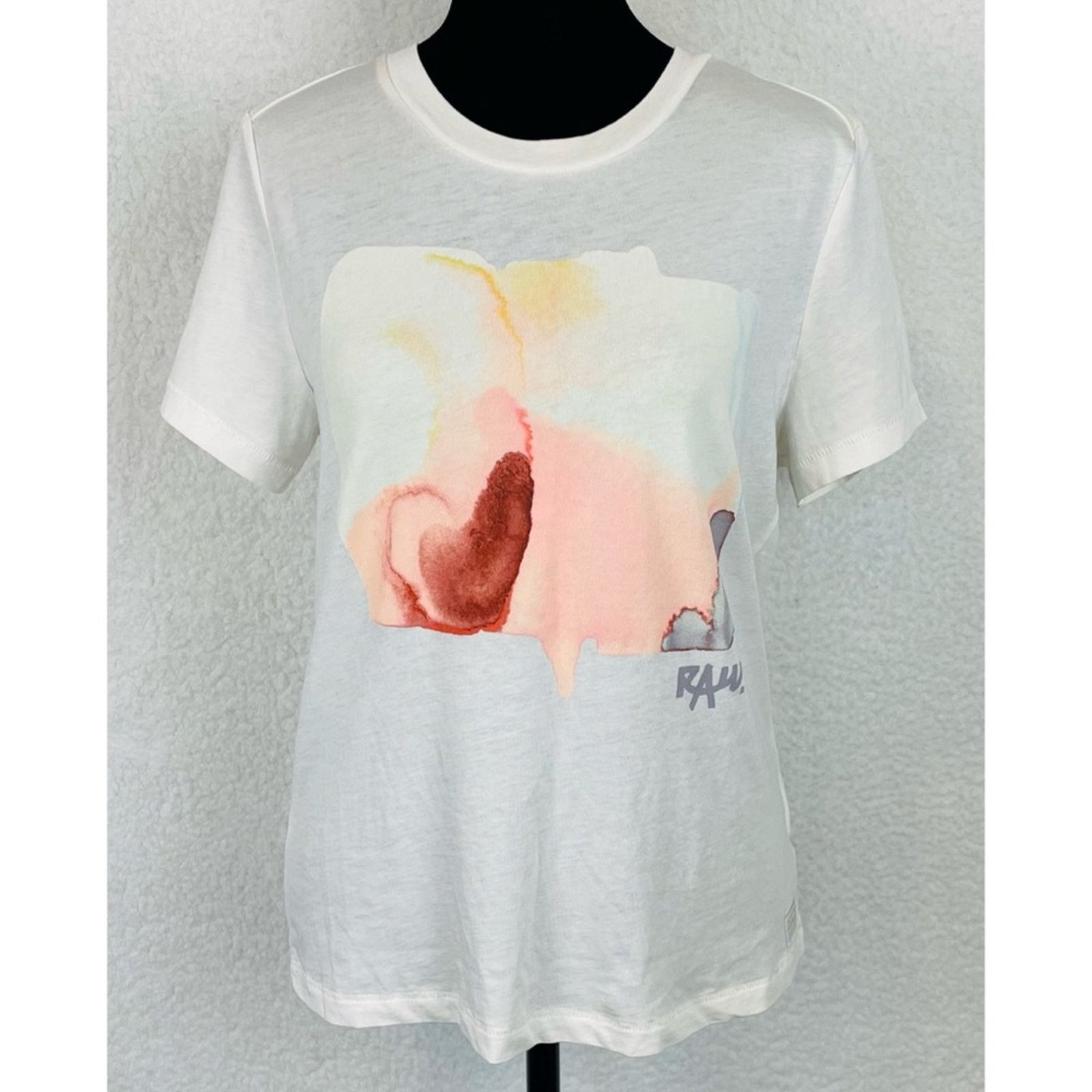 G-Star G-STAR • Raw Abstract Watercolor Print Short Sleeve Tee Size S / US 4 / IT 40 - 12 Thumbnail