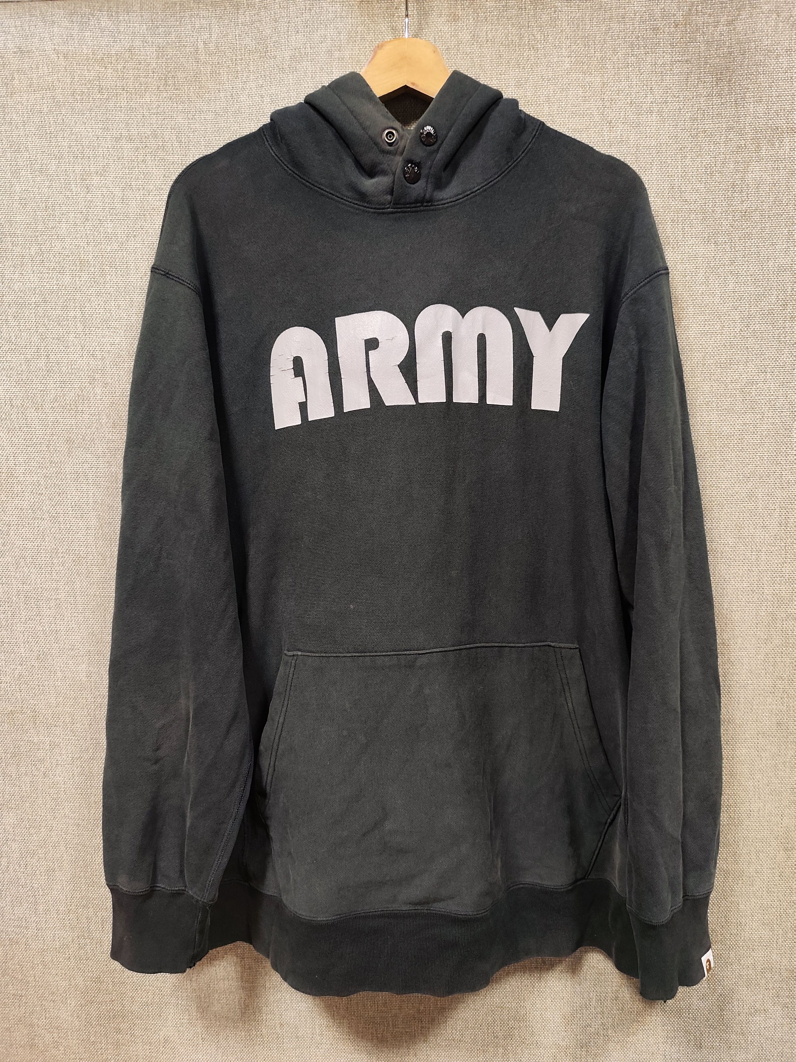 Bape Vintage bape 2003 baby milo army hoodie Size US L / EU 52-54 / 3 - 1 Thumbnail
