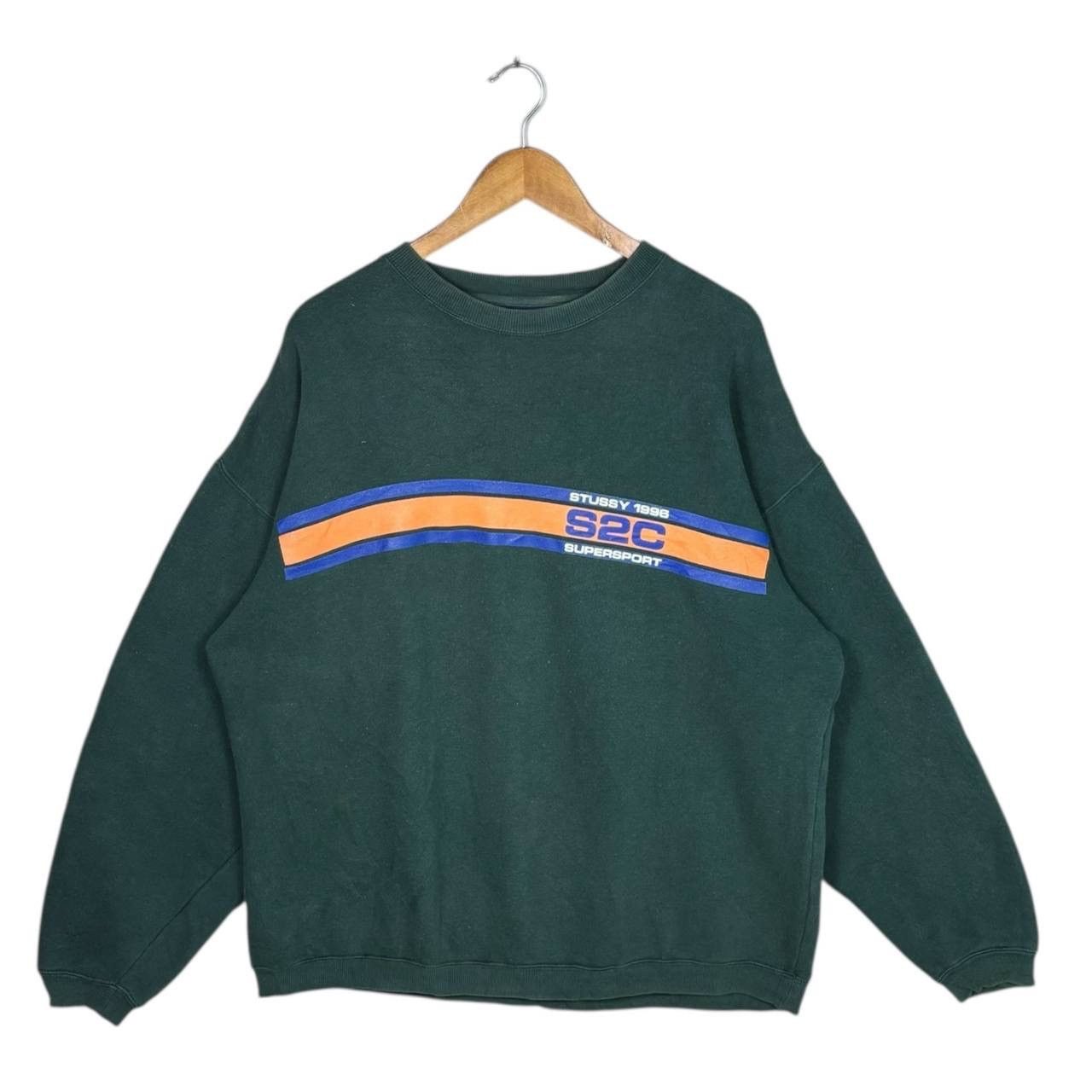 Stussy Vintage 96 Stussy S2C Supersport Sweatshirt Green M Size US M / EU 48-50 / 2 - 1 Thumbnail