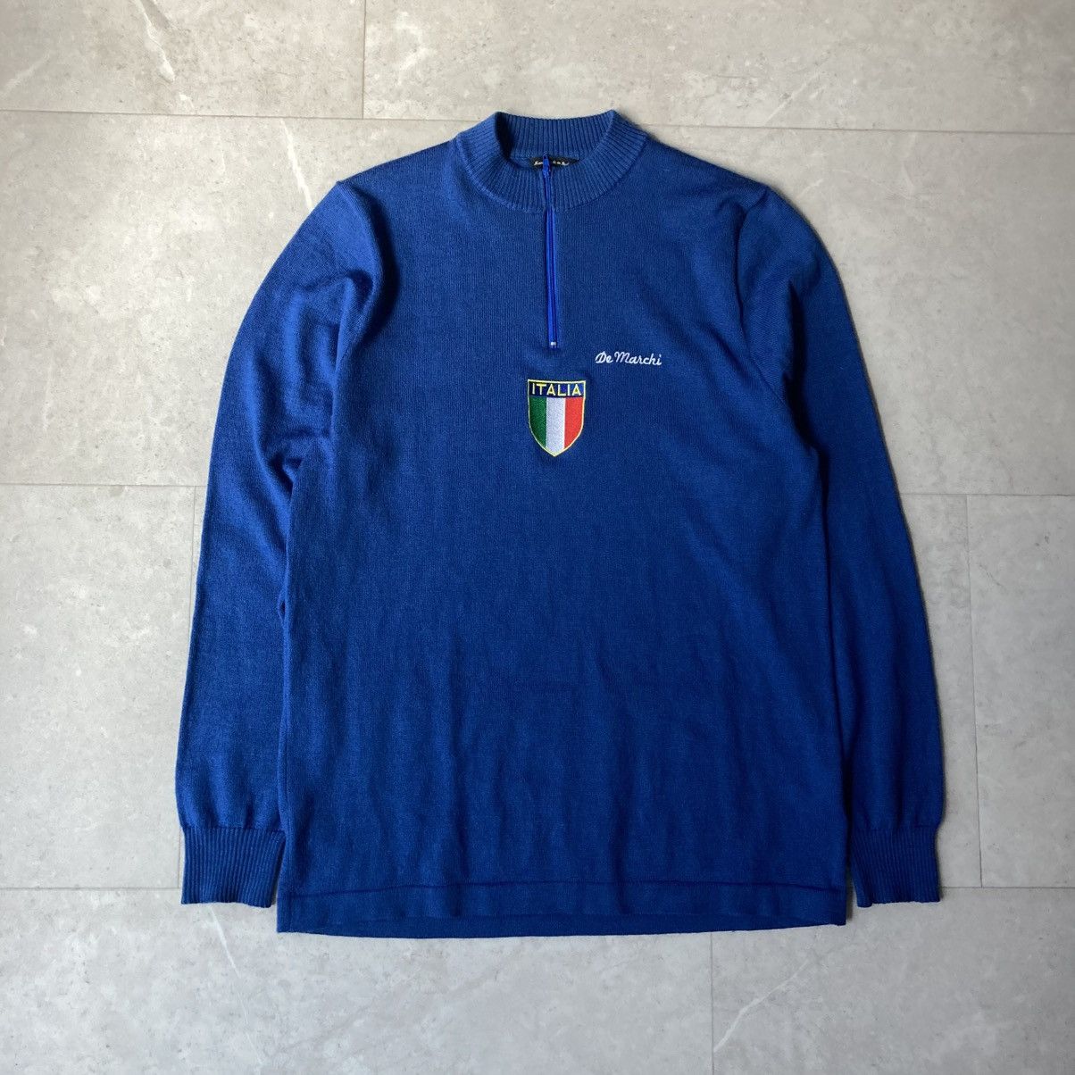 Vintage vintage de marchi italia handmade cycling sweater Size US L / EU 52-54 / 3 - 1 Thumbnail