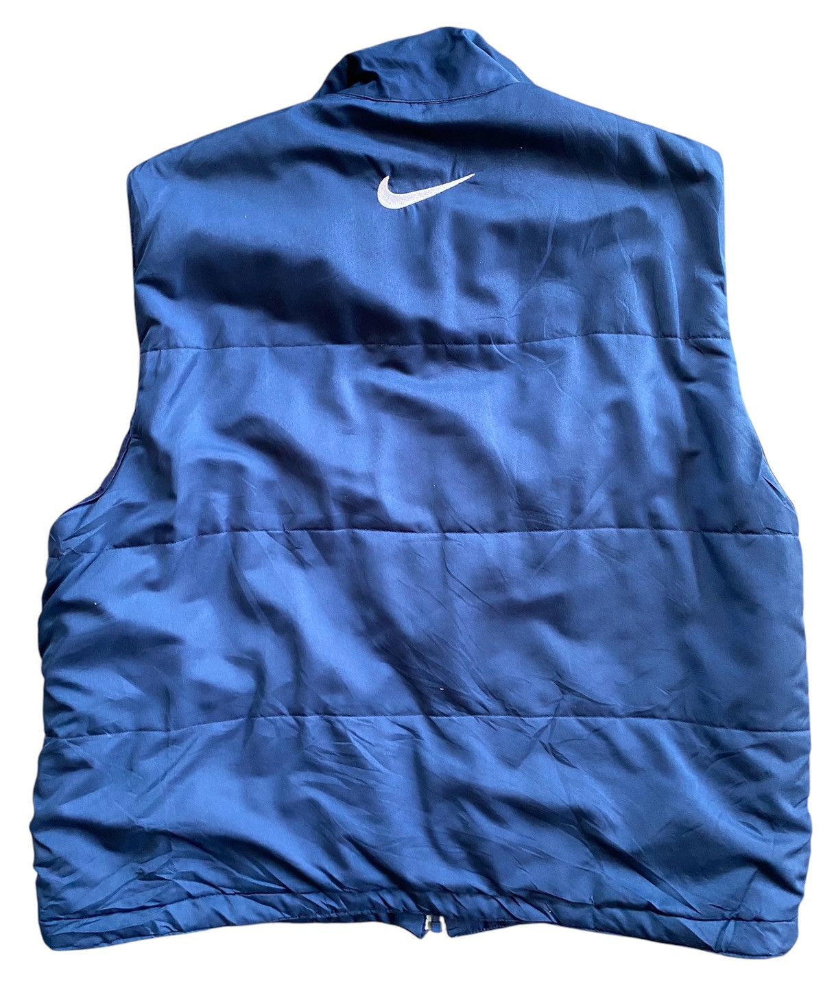 Nike × Vintage Vintage 00’s Nike Puffer Vest Utilities Blue Size US M / EU 48-50 / 2 - 3 Thumbnail