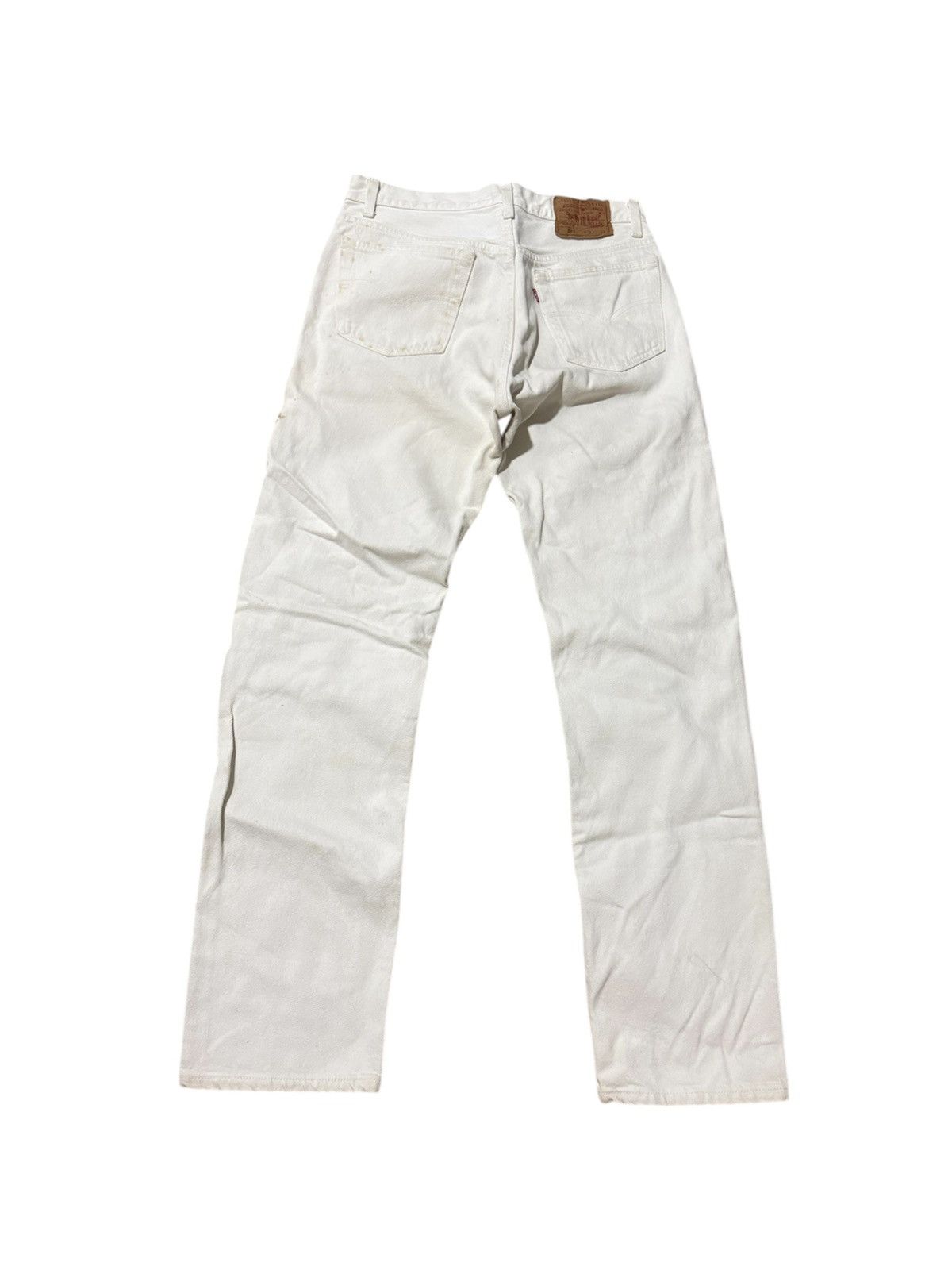 Levi's × Vintage Vintage 90s Levi’s 501 White Denim Jeans Size US 31 - 2 Thumbnail