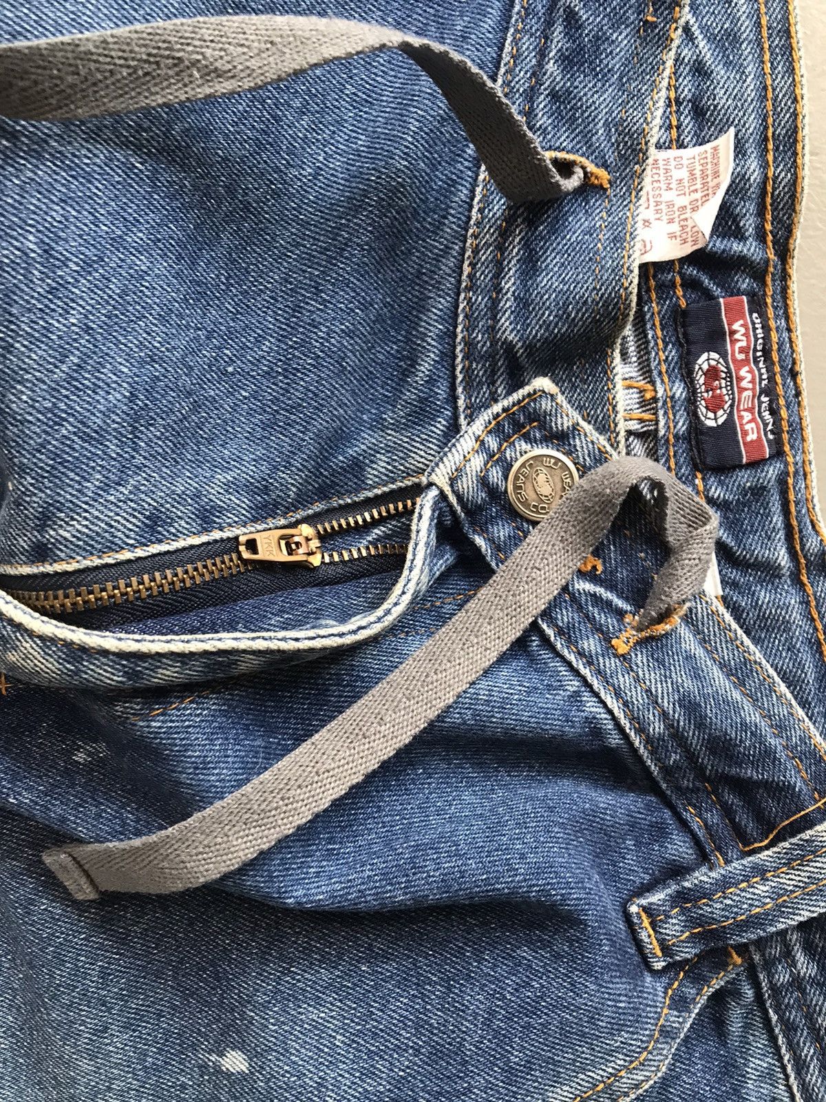 JNCO × Vintage × Wu-Tang Clan Vintage Wu wear multiple pockets loose fit cargo denim Size US 35 - 5 Thumbnail