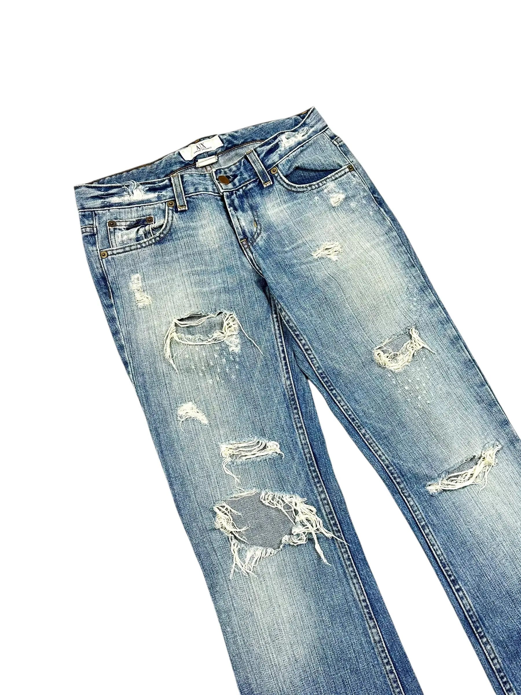 Armani Armani distressed vintage straight jeans Size US 30 / EU 46 - 3 Thumbnail