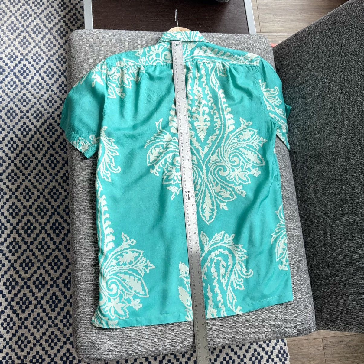 Ralph Lauren Purple Label 100% Silk Floral Hawaiian Shirt Made in Italy Size US L / EU 52-54 / 3 - 14 Thumbnail