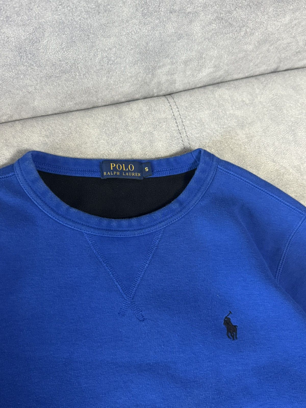 Polo Ralph Lauren × Vintage Vintage Polo Ralph Lauren blue fleece sweatshirt size S Size US S / EU 44-46 / 1 - 6 Thumbnail