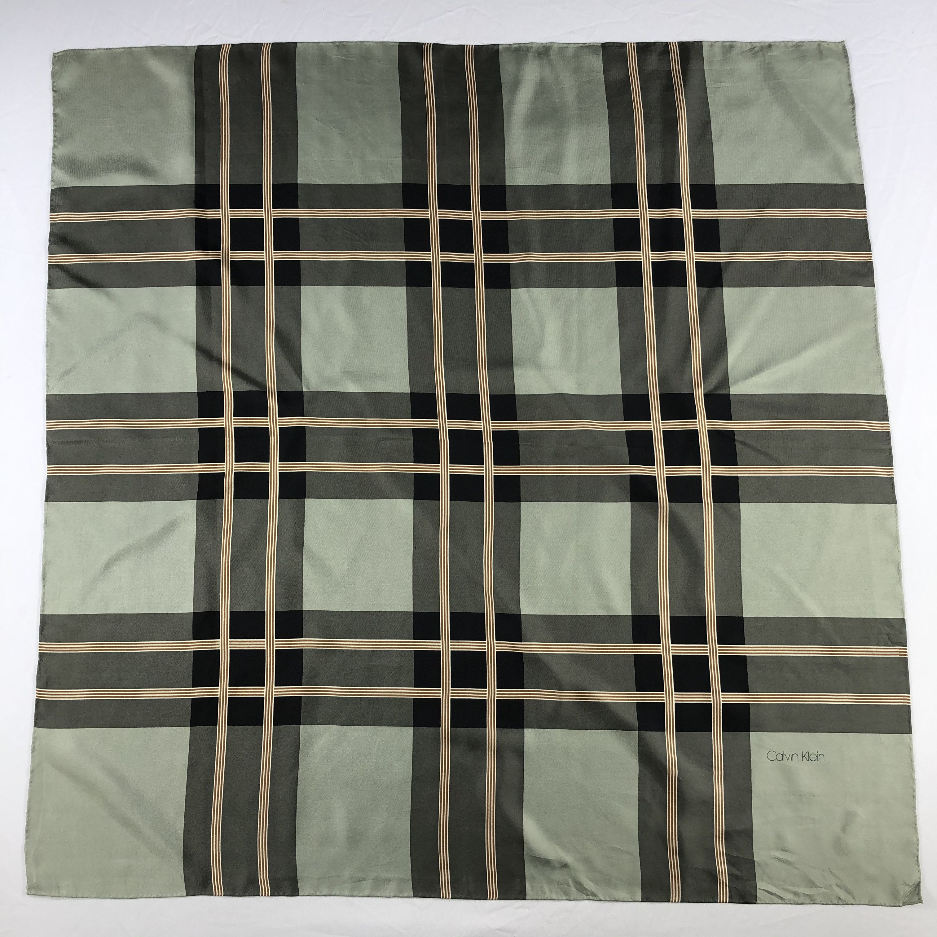 Calvin Klein Vintage Calvin Klein Silk Scarf Size ONE SIZE - 2 Thumbnail