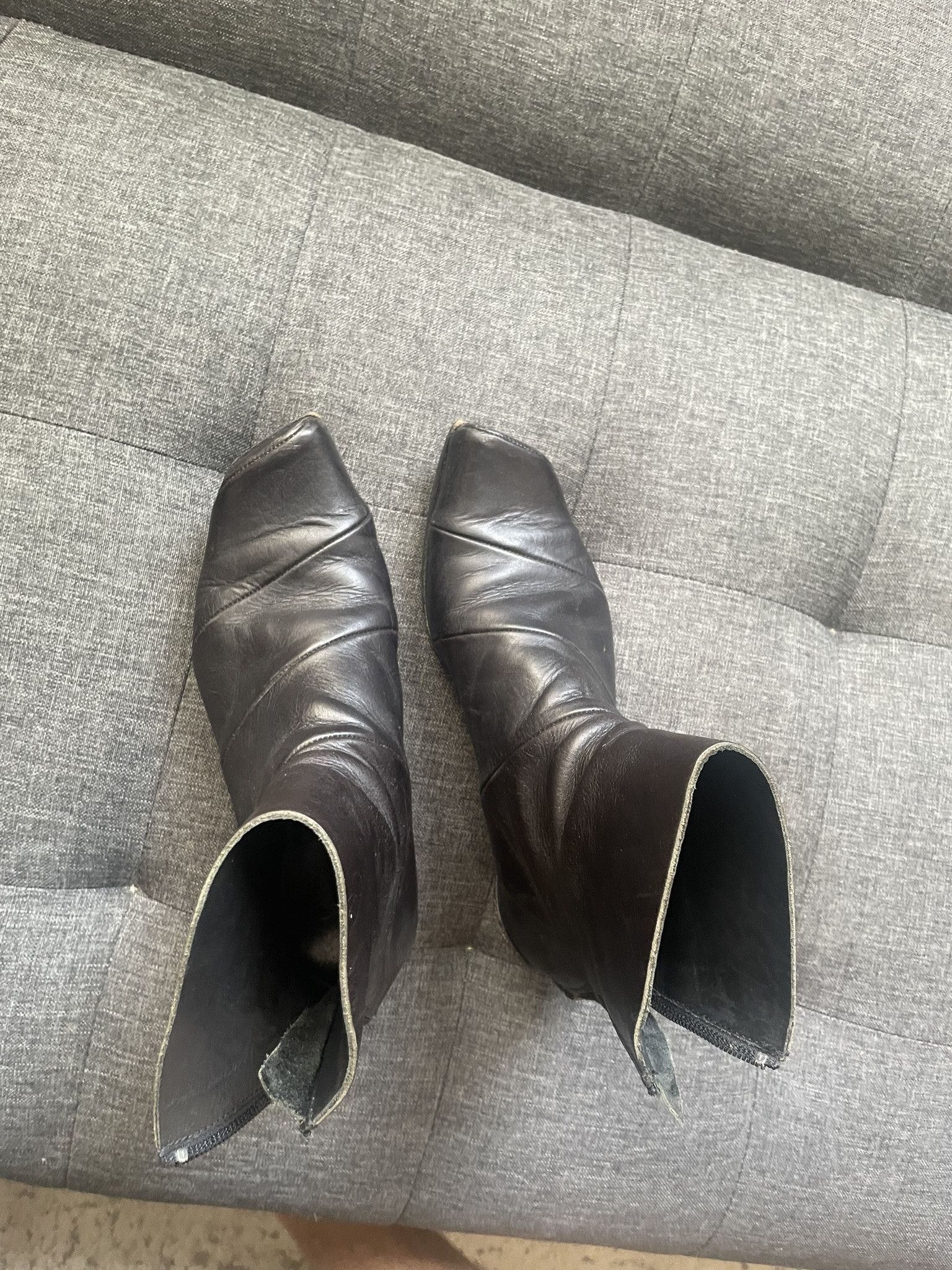 CYDWOQ Spiral Leather Boots Size US 7 / IT 37 - 4 Thumbnail