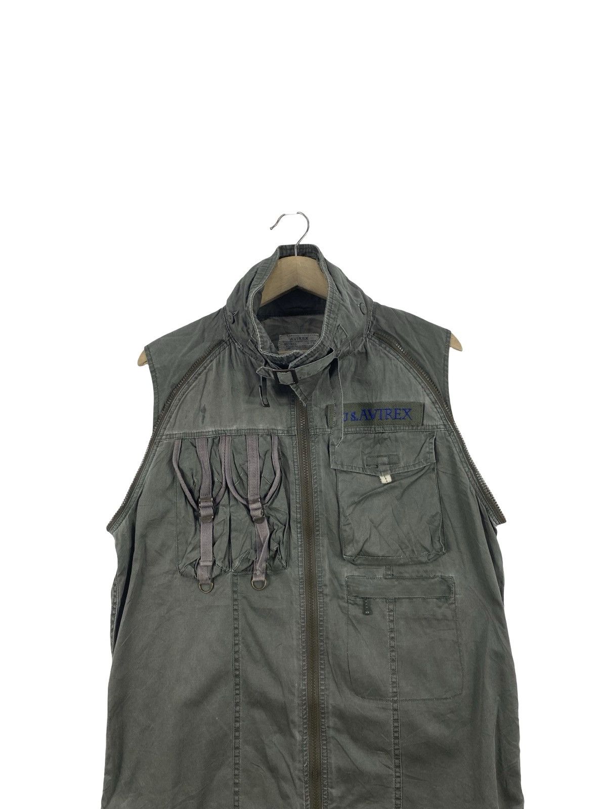 Avirex Vintage AVIREX Tactical Utility Vest Military Pocket Zip Up Size US L / EU 52-54 / 3 - 2 Thumbnail