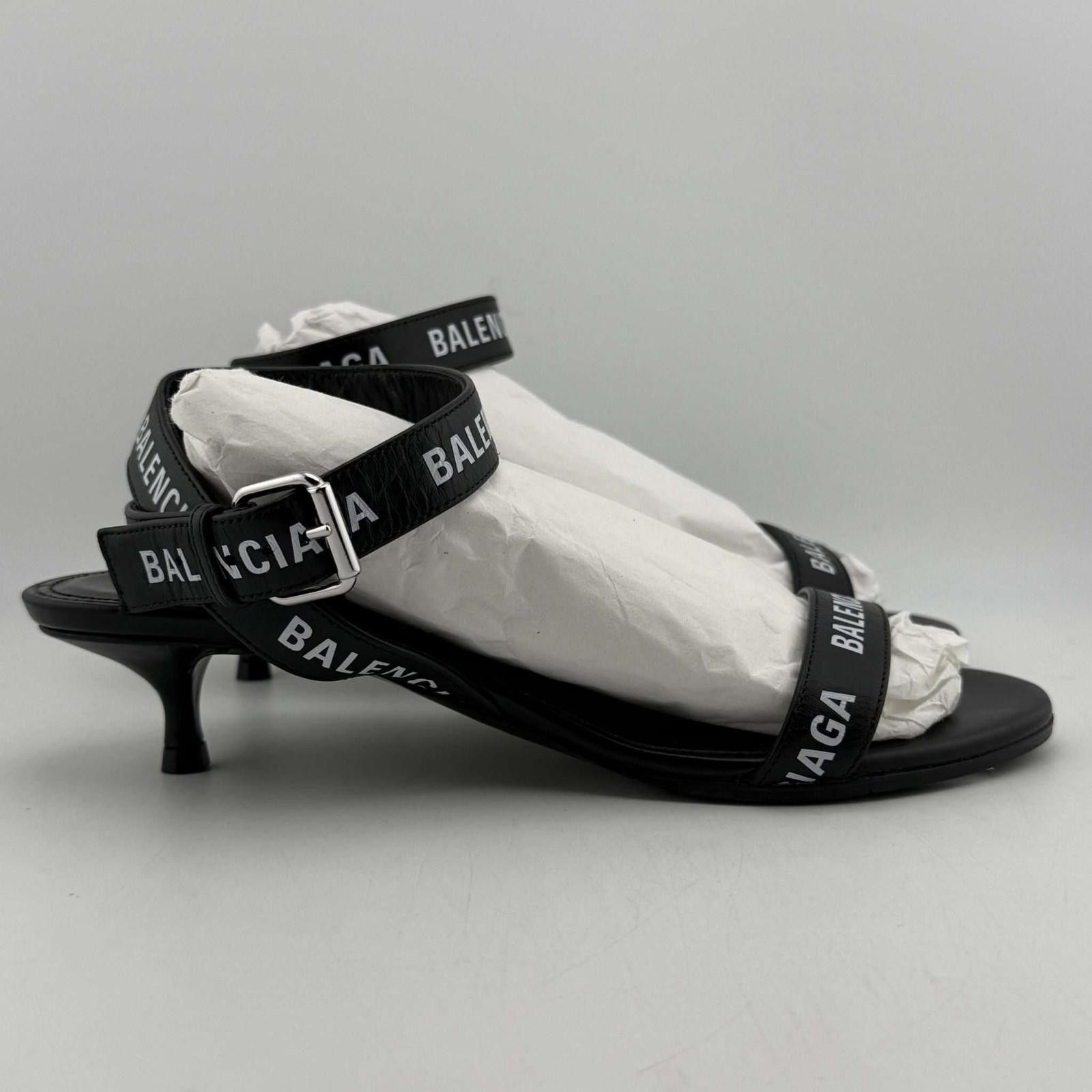 Balenciaga Balenciaga Logo Leather Sandal 36EU New with Box Size US 6 / IT 36 - 5 Thumbnail