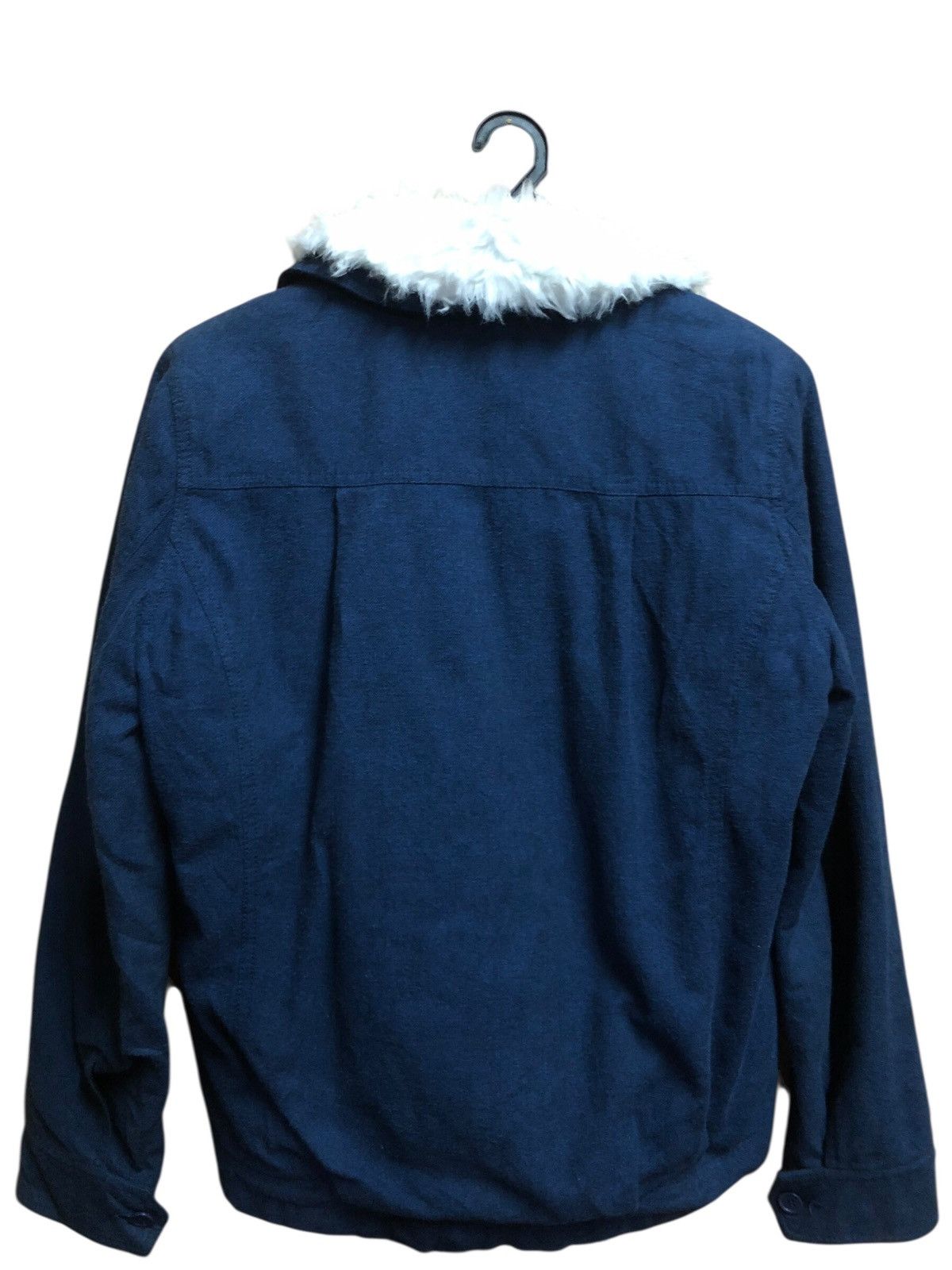 MOUSSY Moussy Denim Sherpa Lined Double Collar Bikers Winter Jacket Size US M / EU 48-50 / 2 - 2 Thumbnail