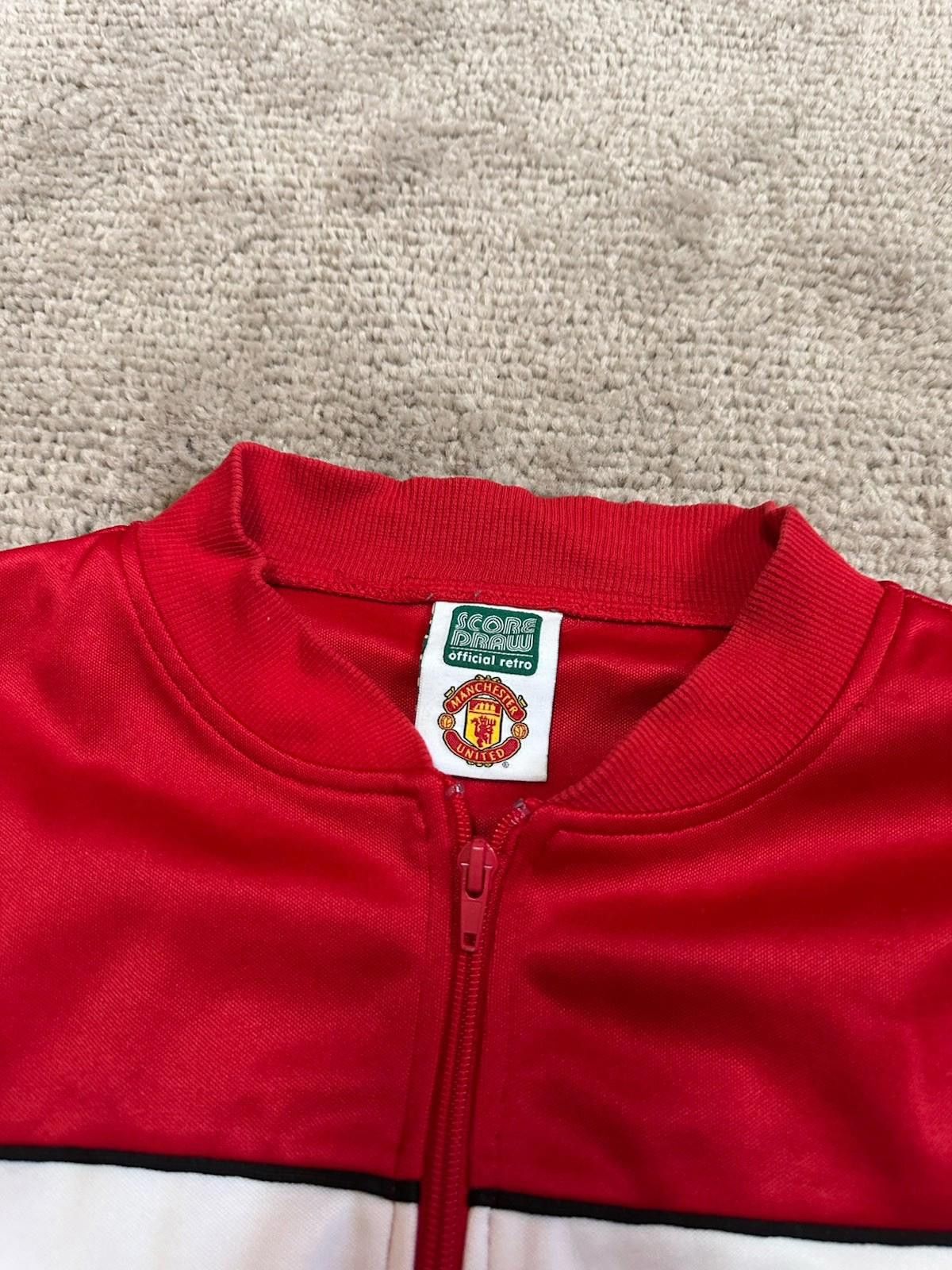 Other Score Draw Retro 1985 MANCHESTER UNITED Track Jacket Size US XL / EU 56 / 4 - 5 Thumbnail