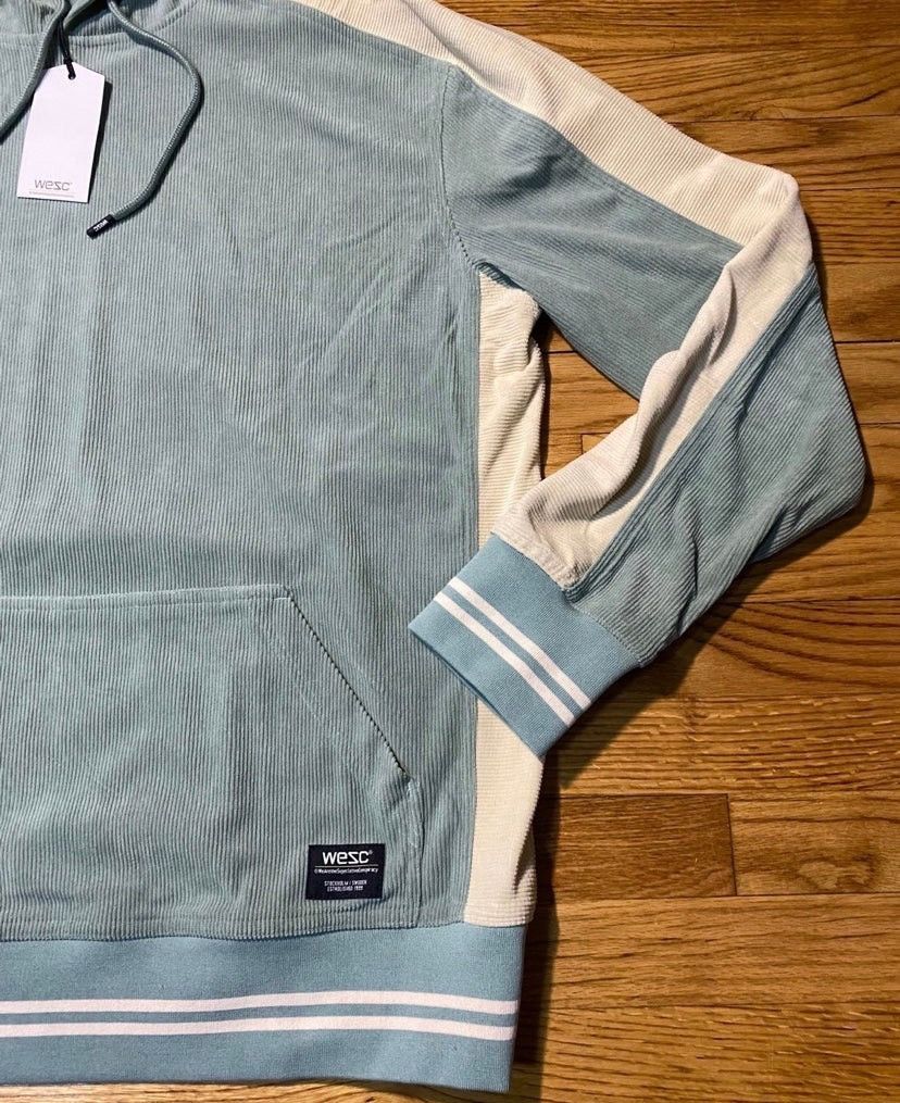 WeSC Wesc Massive Paneled Corduroy Hoodie Men’s Sz XL New! Size US XL / EU 56 / 4 - 3 Thumbnail