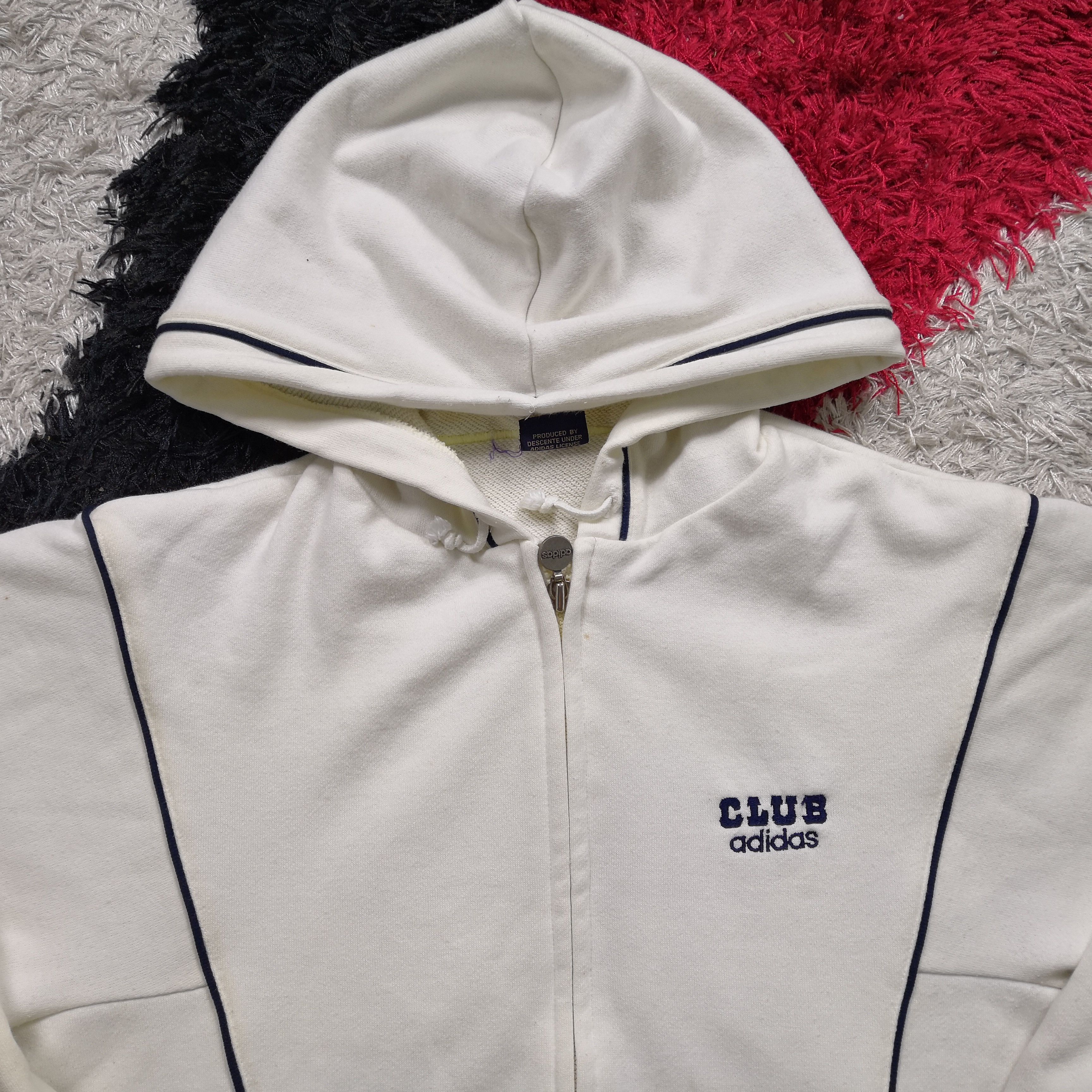 Adidas × Vintage Vintage Adidas Sweater Hoodie Adidas Club Sweatshirt Hooded Size US M / EU 48-50 / 2 - 4 Thumbnail