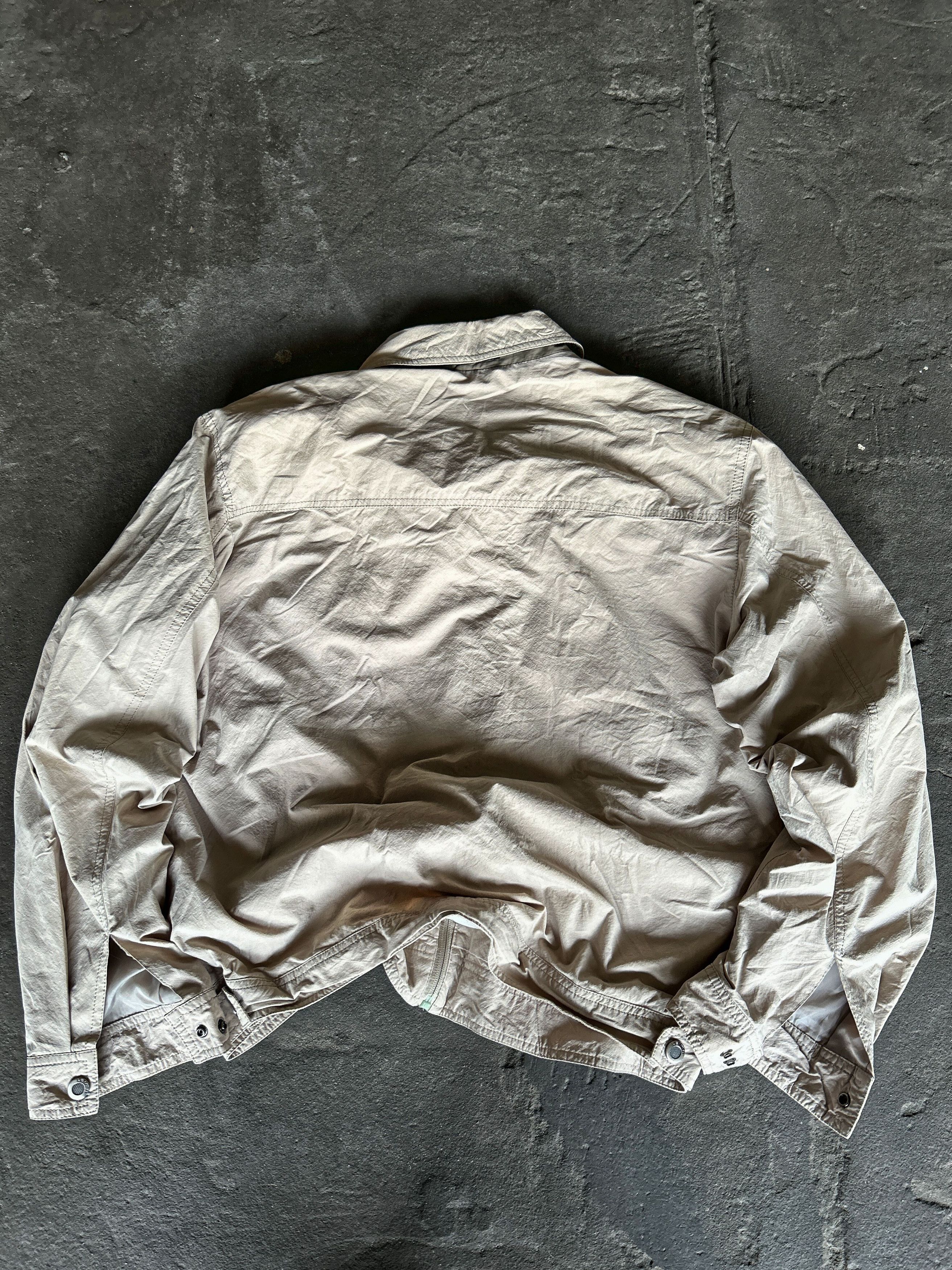 Vintage Beige Lightweight Utility Jacket Vintage Y2K Streetwear Coat Size US L / EU 52-54 / 3 - 5 Thumbnail