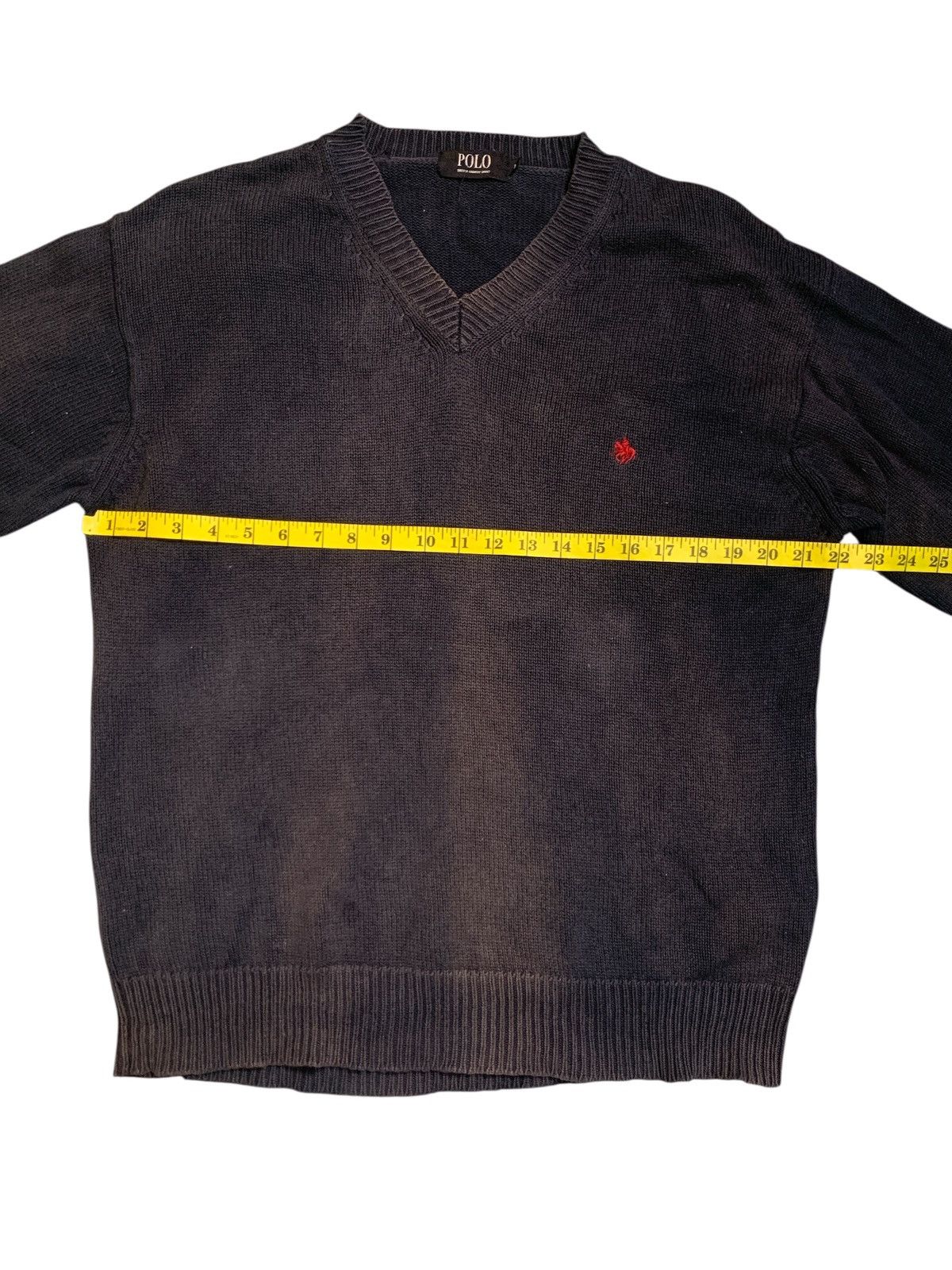 Polo Ralph Lauren Rare Design Vintage Polo V-Neck Knitwear Sweater Size US L / EU 52-54 / 3 - 7 Thumbnail