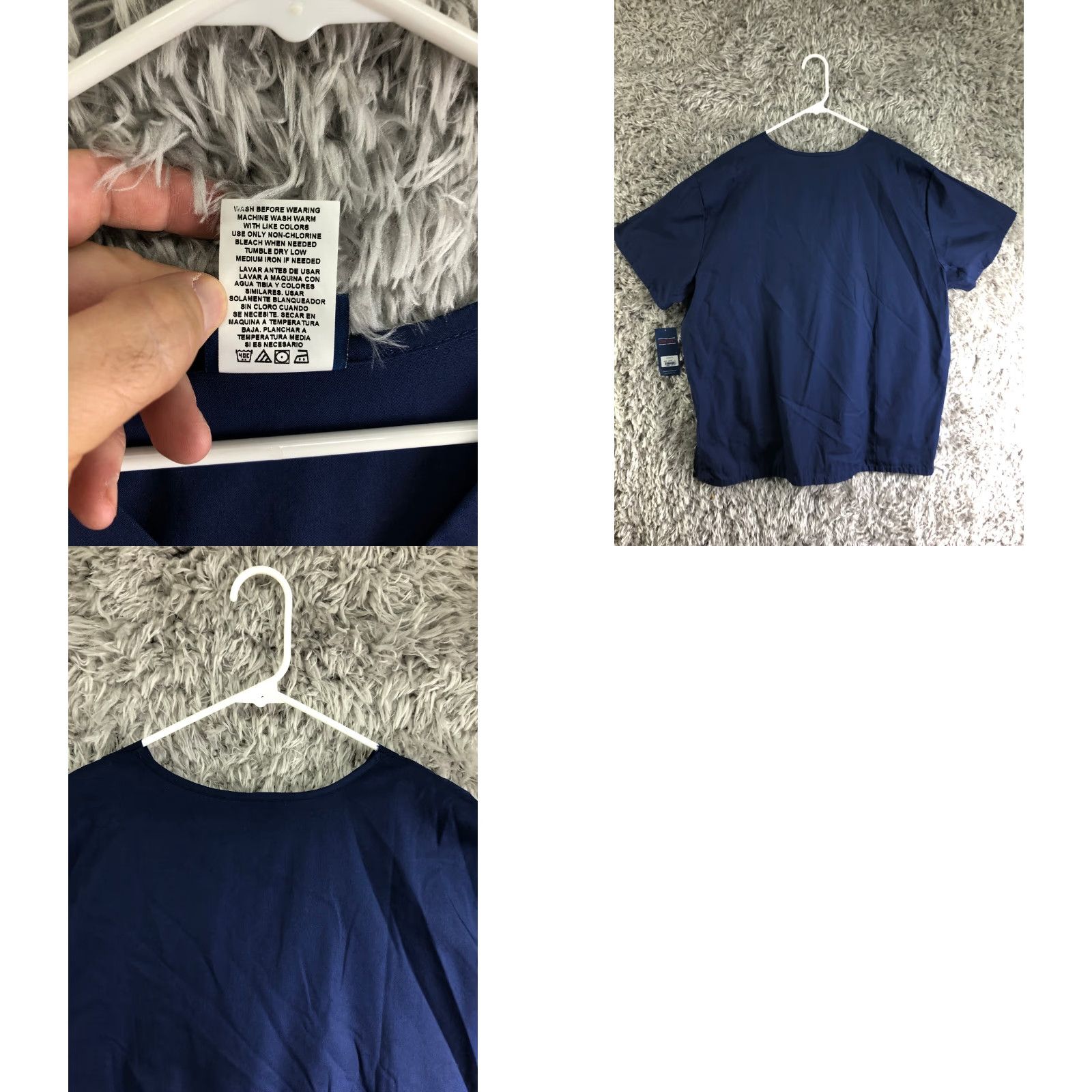 Cherokee Cherokee Scrubs Top Unisex XL Blue Cotton Polyester NWOT Medical Shirt Mens / Womens Size US XL / EU 56 / 4 - 8 Thumbnail