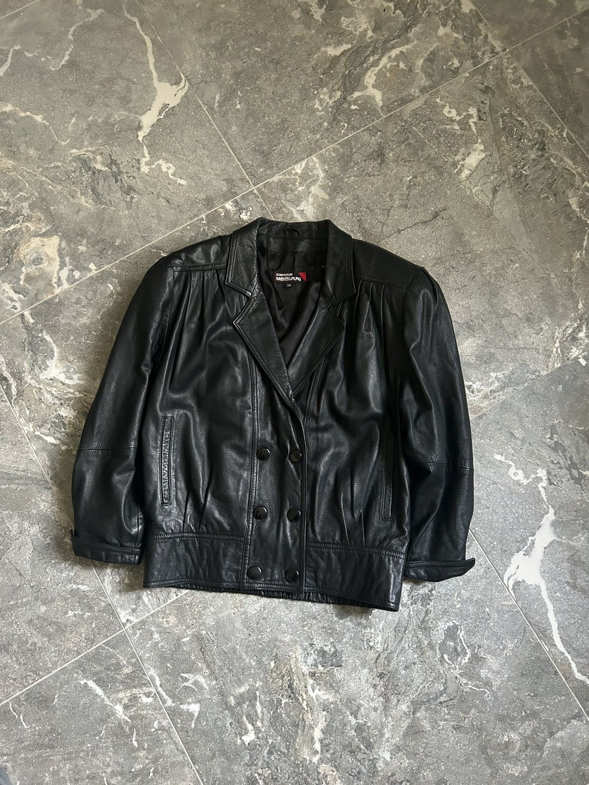 Vintage Y2K VINTAGE LEATHER JACKET SOLID STYLE Y2K WOMENS Size XS / US 0-2 / IT 36-38 - 4 Thumbnail