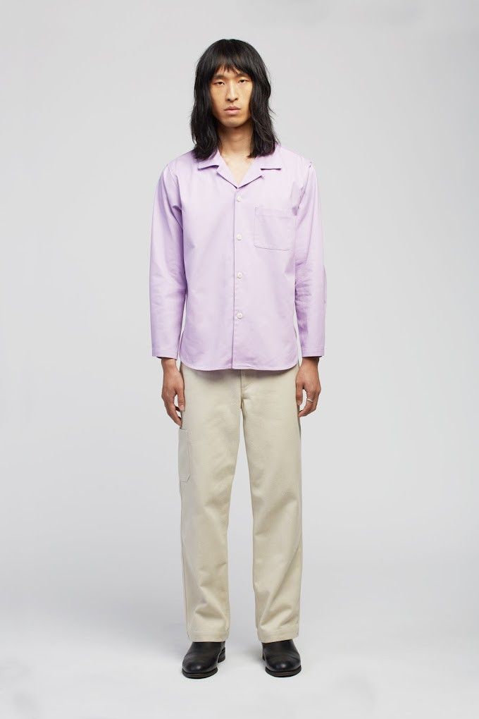image of Layla Shirt in Lilac Lavender Rose Shade, Men's (Size Medium)