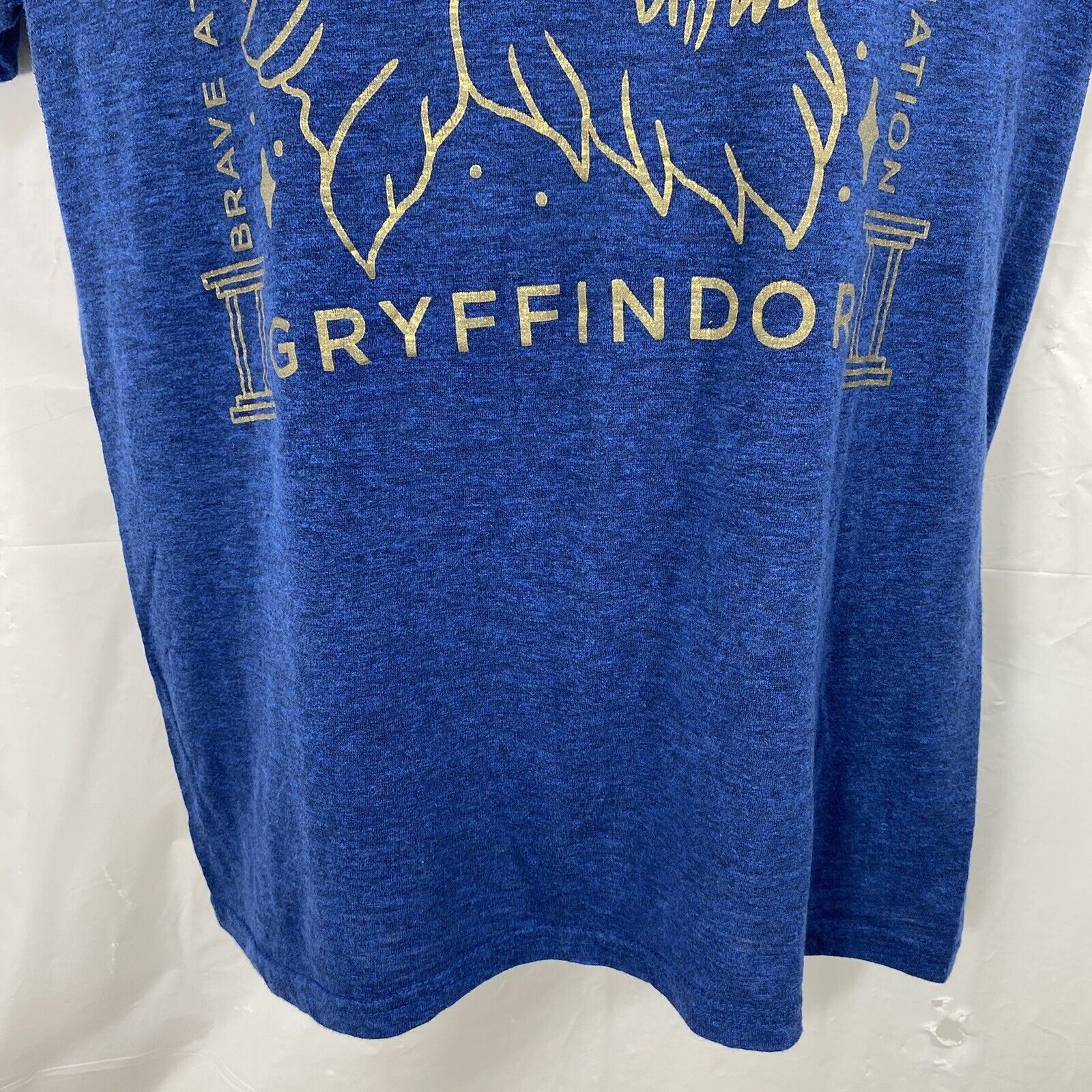Warner Bros Harry Potter Witchcraft Wizardry Blue Graphic Tee Gryffindor Size US M / EU 48-50 / 2 - 4 Thumbnail
