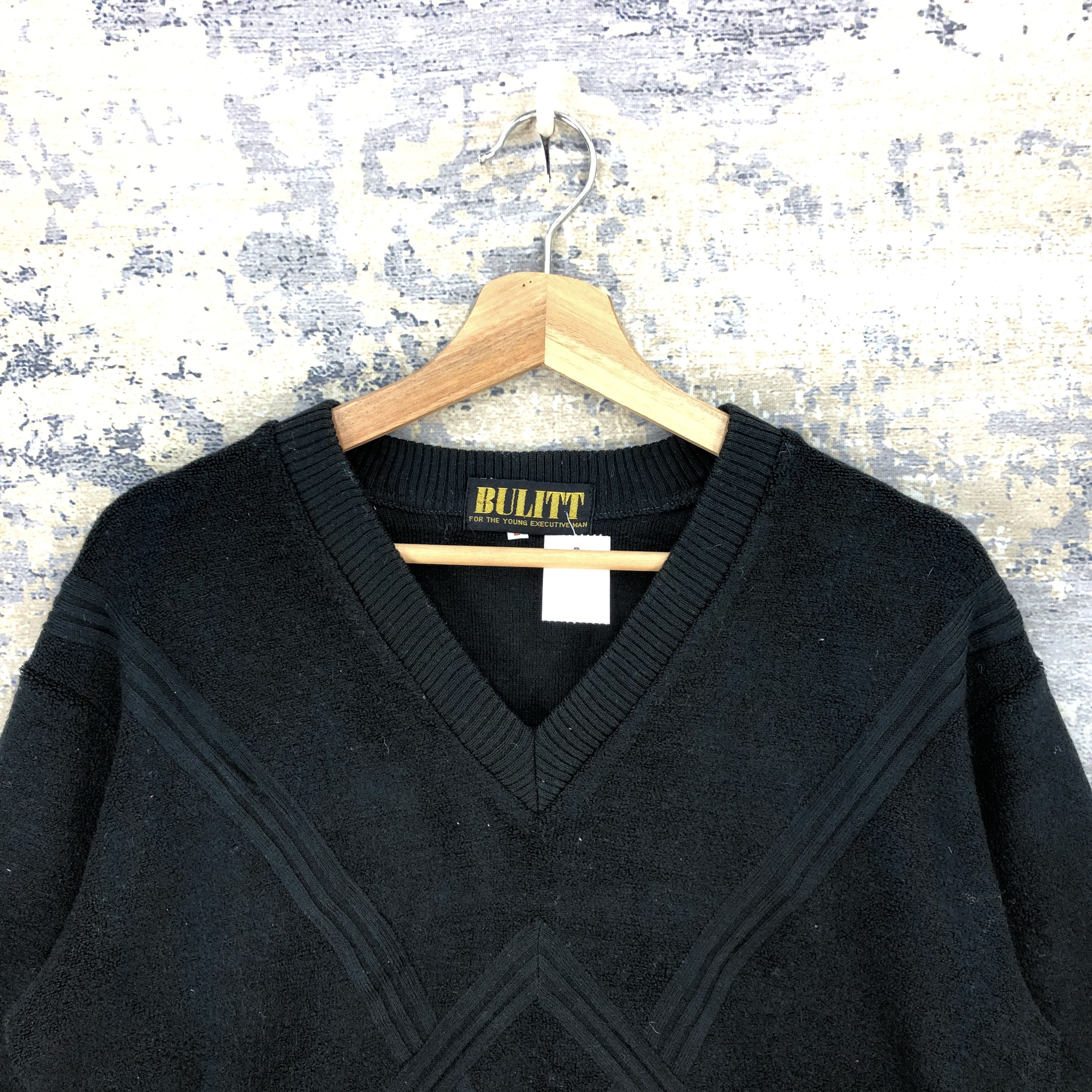 Japanese Brand Vintage 90s Bullit Wool Sweater Japanese Sweatshirt Jumper Size US L / EU 52-54 / 3 - 4 Thumbnail
