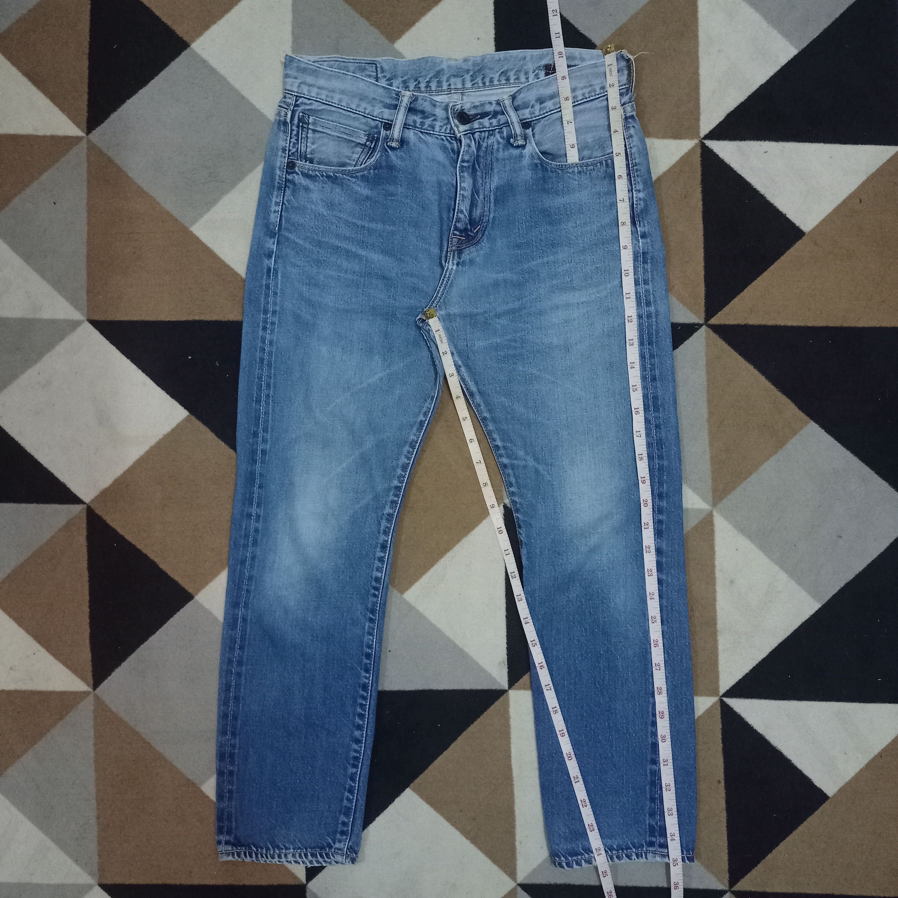 Japanese Brand × KURO Vintage Japanese Kuro Selvedge Denim Redline Jeans 30x22 Size US 30 / EU 46 - 9 Thumbnail