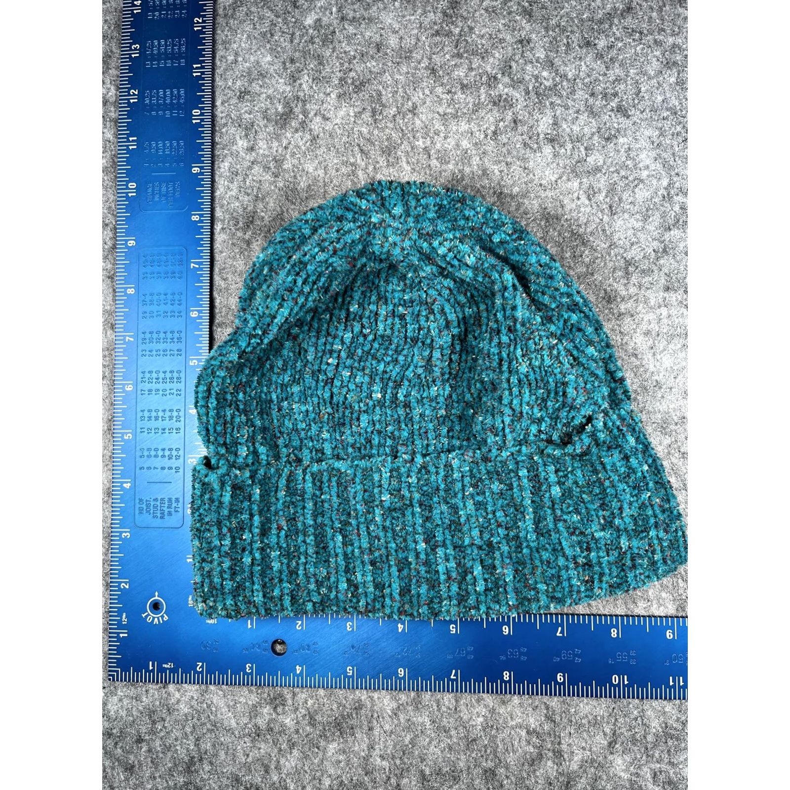 Coldwater Creek Coldwater Creek Beanie Unisex One Size Blue Knit Winter Hat Stretch Cozy Casual Slim Foldover Cuff Mens Womens Adults Size ONE SIZE - 3 Thumbnail