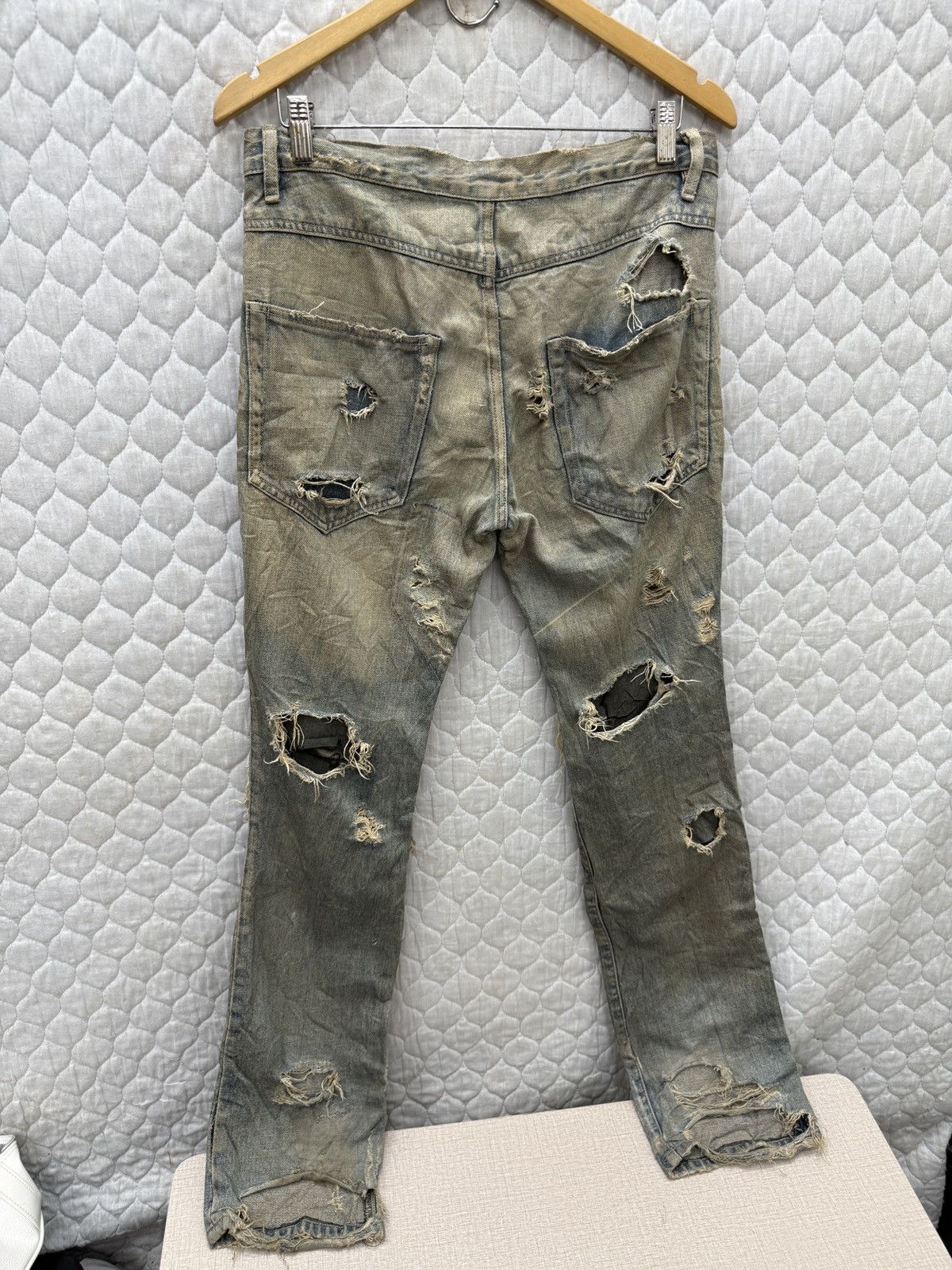 14th Addiction 🔥🔥🔥ARCHIVE OSSA MONDO RAGS PUNK JEANS Size US 32 / EU 48 - 8 Thumbnail