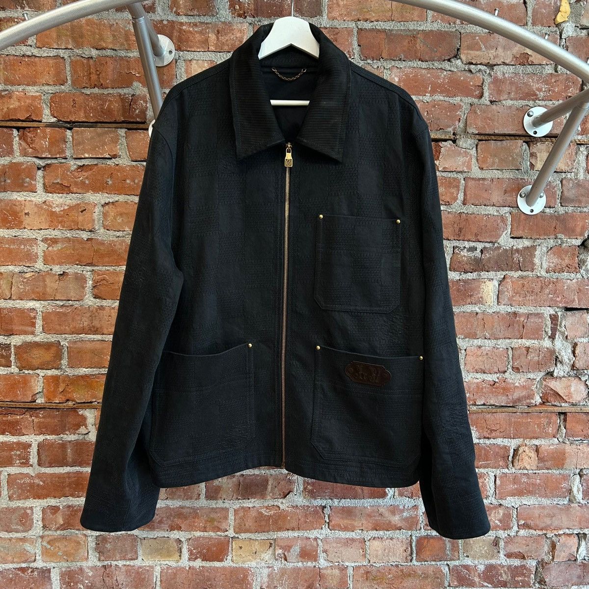 Louis Vuitton LOUIS VUITTON DAMIER WORKWEAR COTTON BLOUSON ‘BLACK’ Size US XL / EU 56 / 4 - 1 Thumbnail