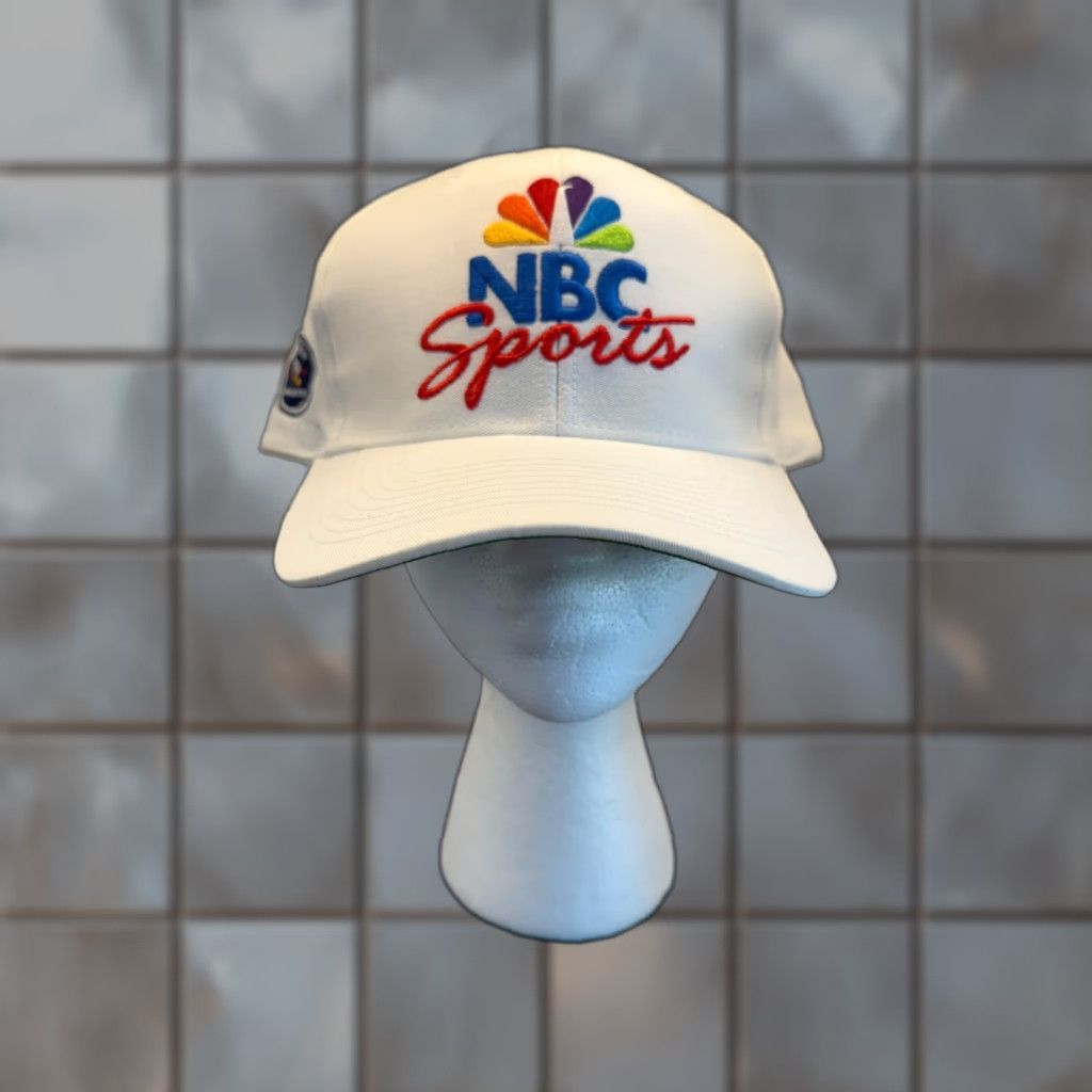 Vintage NBC Sports Ahead Golf Hat Mens One Size White Winged Foot 2006 Strapback Size ONE SIZE - 1 Thumbnail
