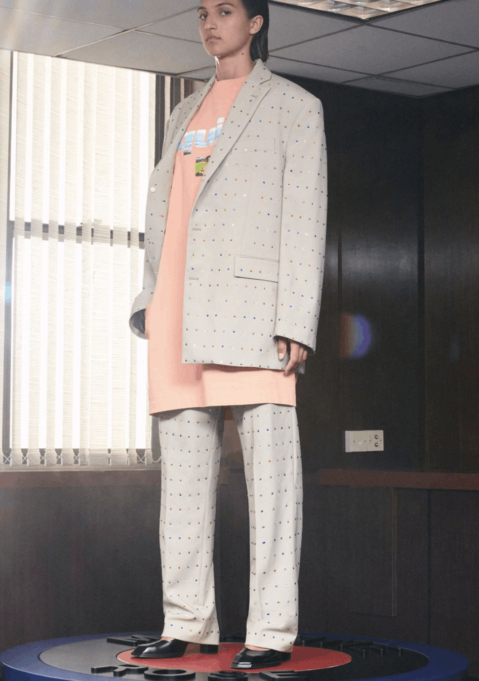 Martine Rose New AW21 Martine Rose Rhinestone Jewel Tailored Suit Pants Size 48R - 2 Thumbnail