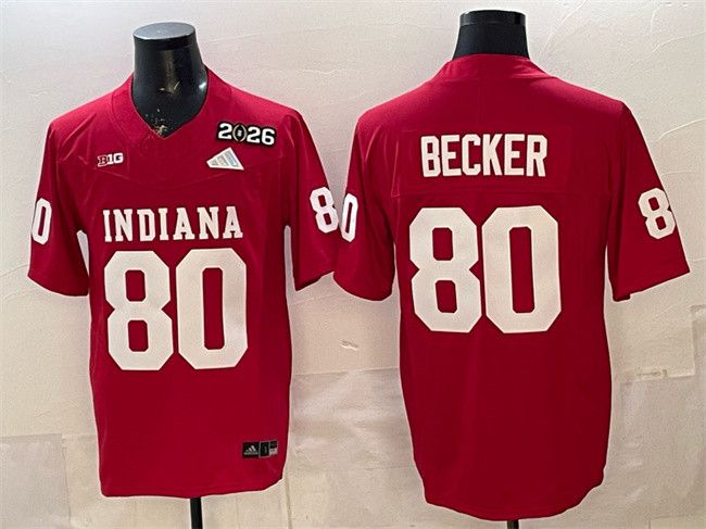 Other Men's Indiana Hoosiers #80 Charlie Becker Red Jersey Size US S / EU 44-46 / 1 - 1 Thumbnail
