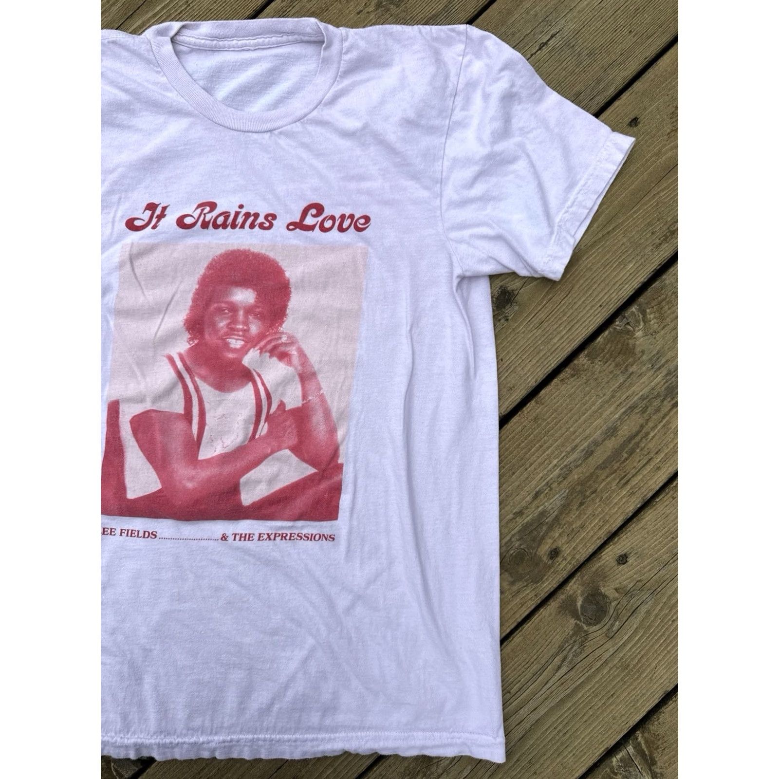 Lee Lee Fields It Rains Love Tour T Shirt Soul Funk Band White S Mens Size US S / EU 44-46 / 1 - 3 Thumbnail