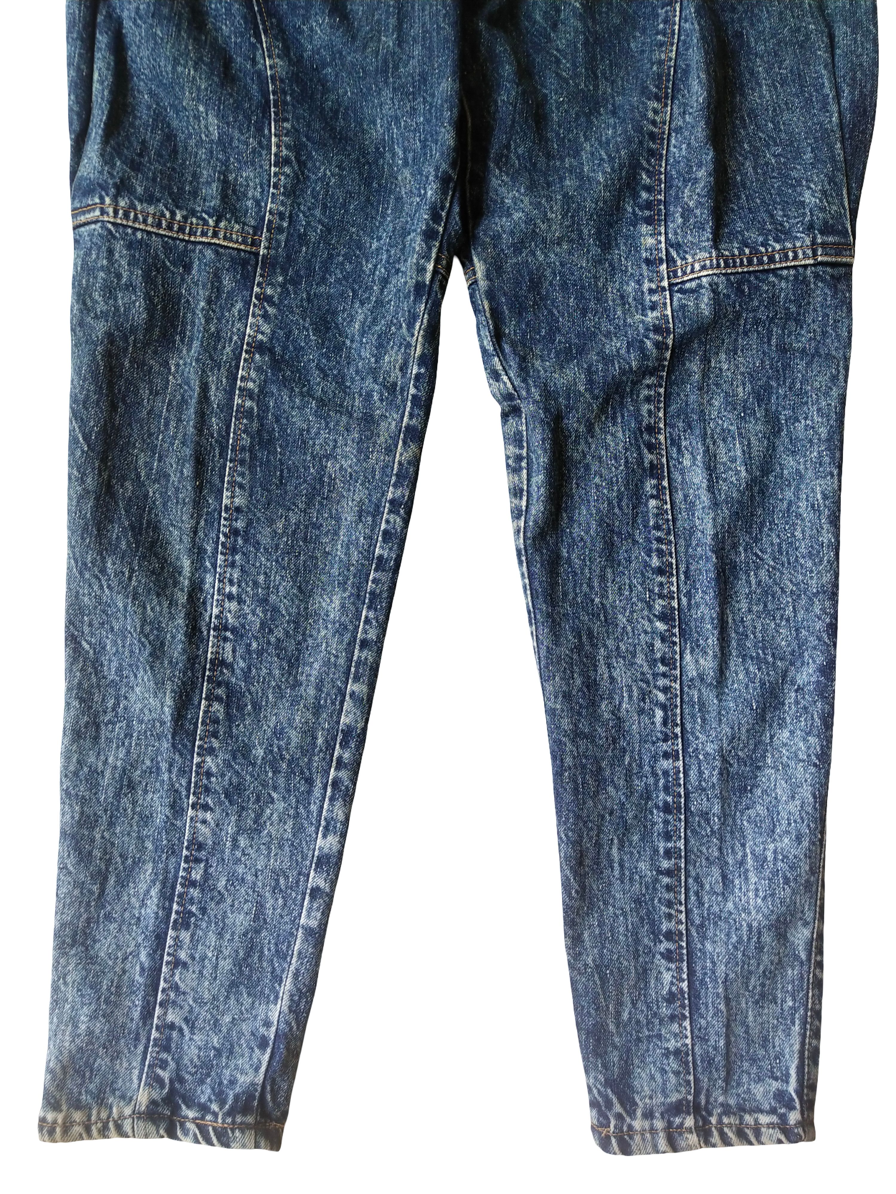 Edwin Vintage 80s Edwin Something Acid Wash Balloon Denim Jeans Size 28" / US 6 / IT 42 - 3 Thumbnail