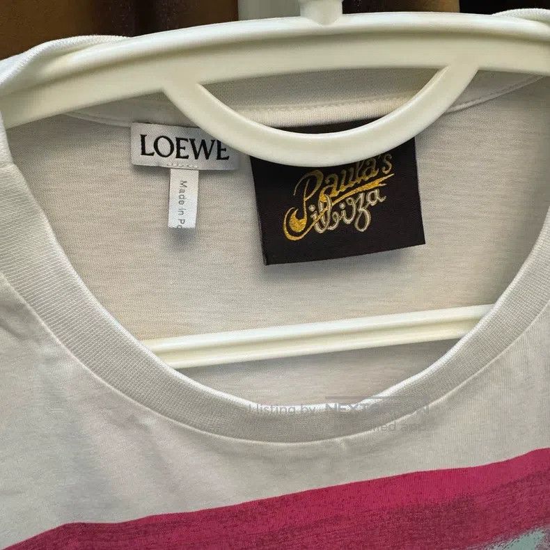 Loewe Loewe Paula Series Letter Pattern Printed White Short Slee Size M / US 6-8 / IT 42-44 - 2 Thumbnail