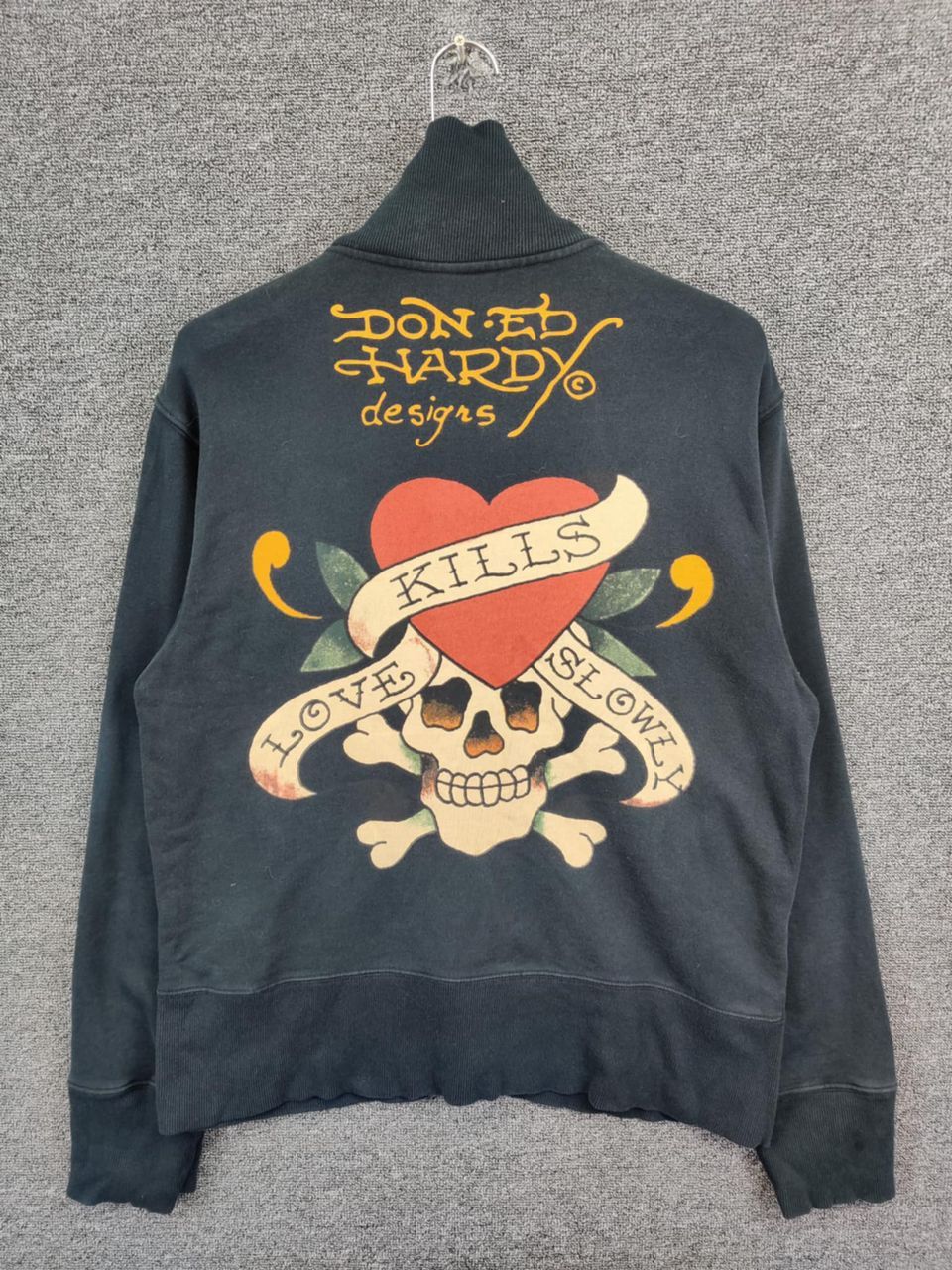 Ed Hardy Ed Hardy Christian Audigier Love Kills Sweater Jacket Size US L / EU 52-54 / 3 - 1 Thumbnail