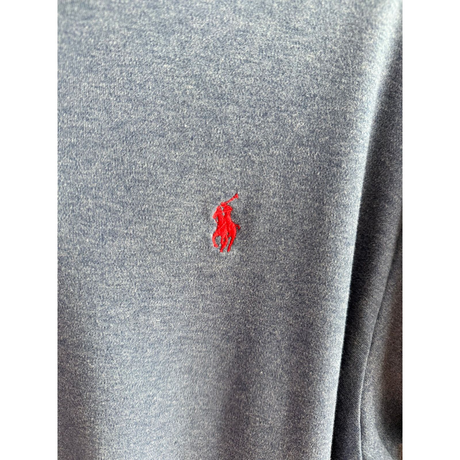 Polo Ralph Lauren Polo Ralph Lauren Blue Grey Polo Shirt Men's Red Pony Medium Size US M / EU 48-50 / 2 - 2 Thumbnail