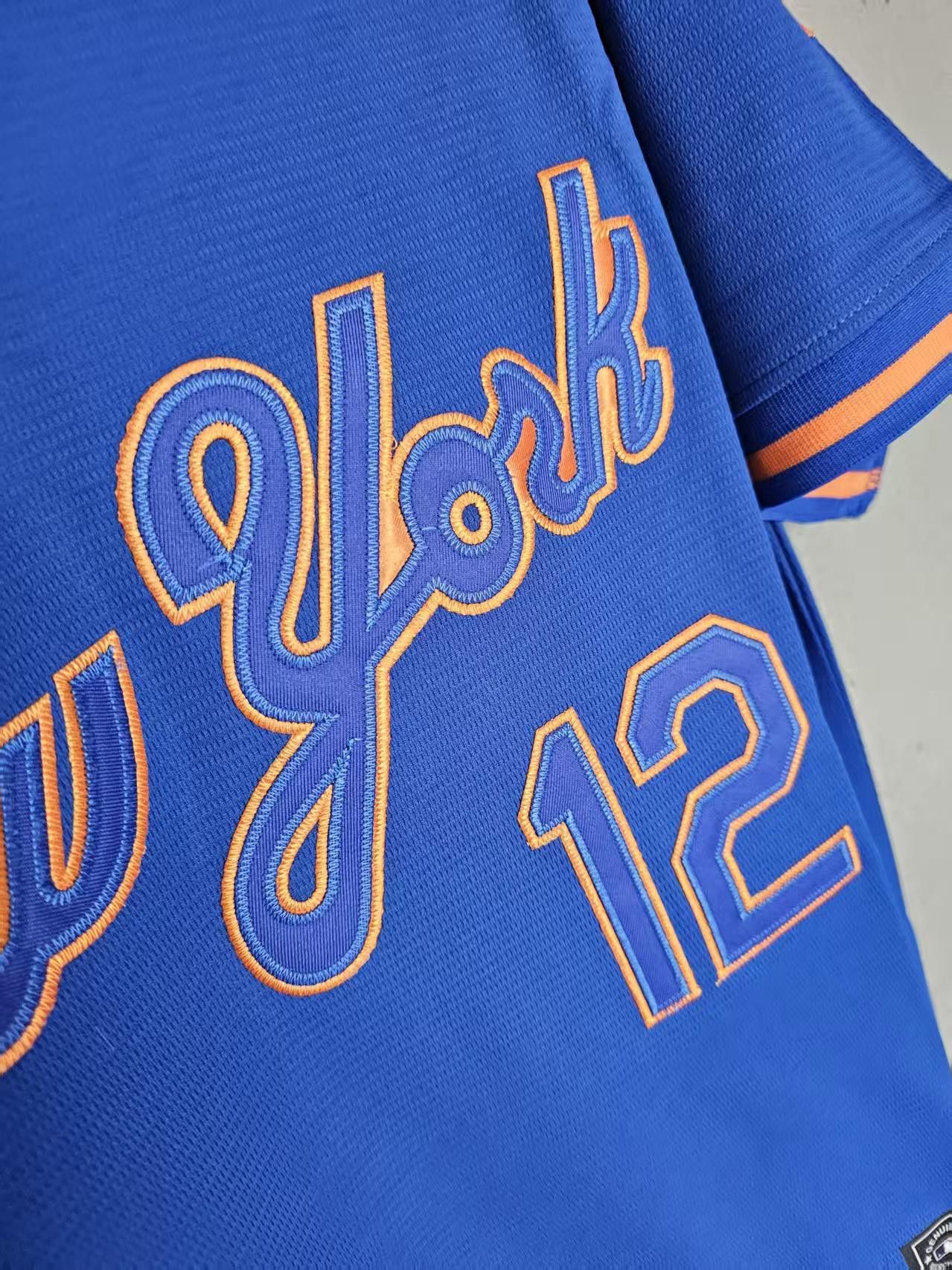 MLB New York Mets 12 Francisco Lindor Jersey Blue Size US M / EU 48-50 / 2 - 4 Thumbnail