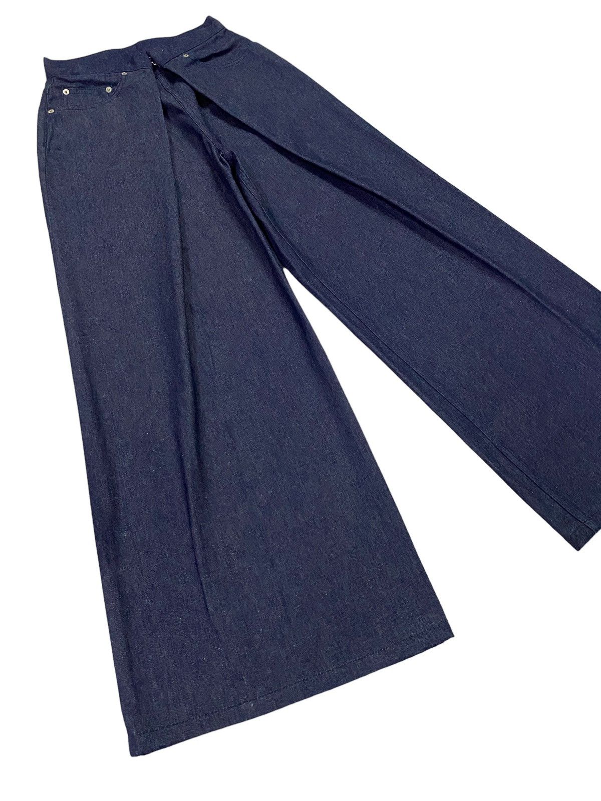 JOHN LAWRENCE SULLIVAN × Japanese Brand John Lawrence Sullivan Rigid Denim Wide Pants Size 25" / US 0 / IT 36 - 20 Thumbnail